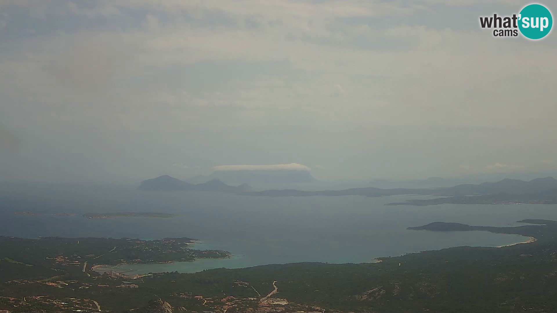 Monte Moro camera en vivo Costa Smeralda vista panorámica Cerdeña