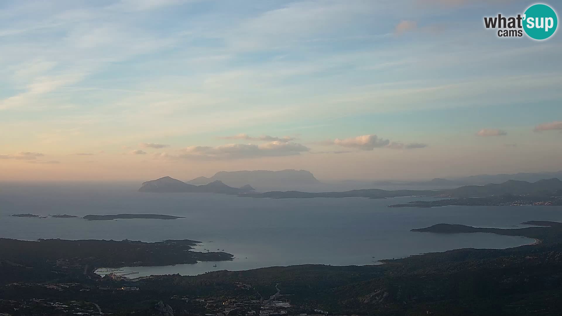 Monte Moro livecam Costa Smeralda vue panoramique Sardaigne