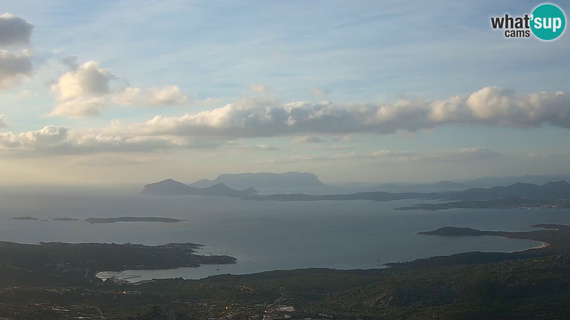 Monte Moro livecam Costa Smeralda vue panoramique Sardaigne