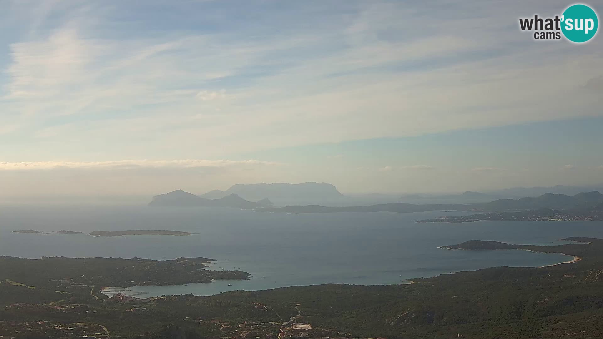 Monte Moro web kamera Costa Smeralda panoramski pogled na Sardiniju