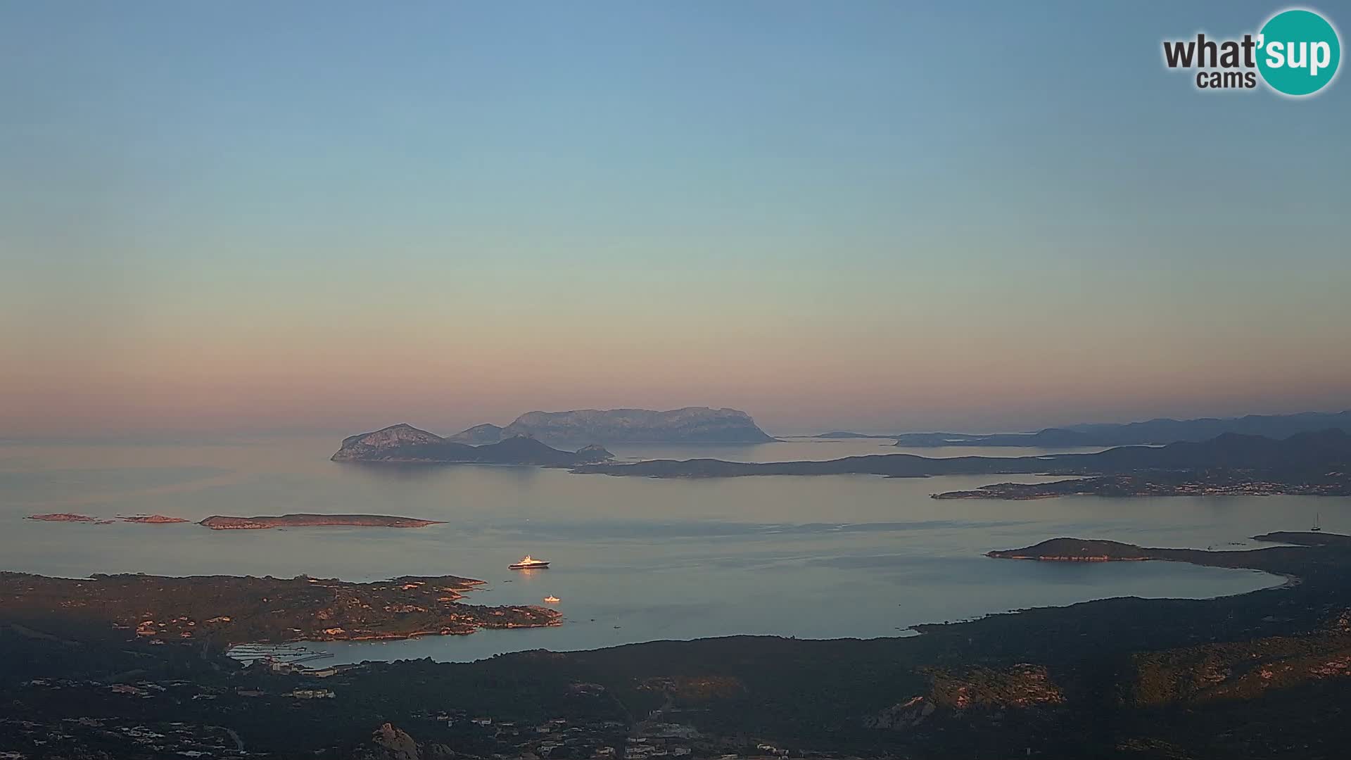 Monte Moro webcam Costa Smeralda panoramic view Sardinia