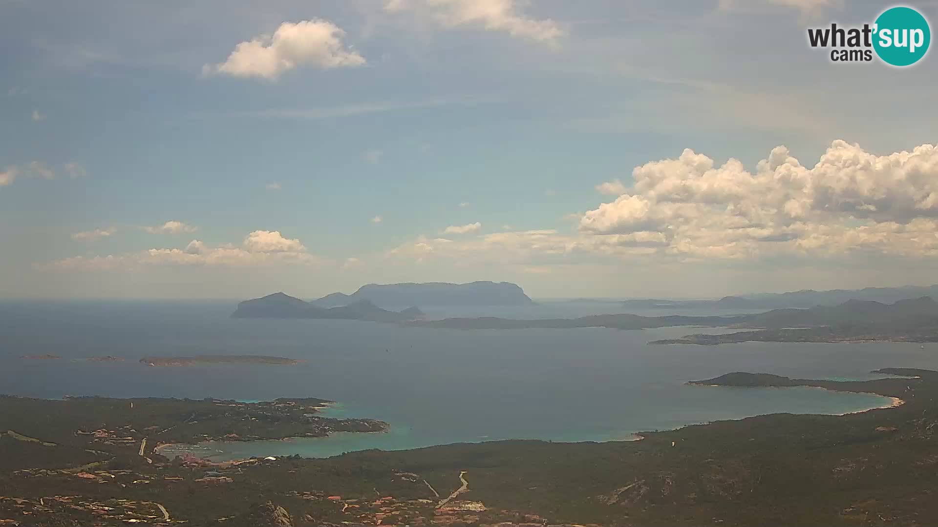 Monte Moro spletna kamera Costa Smeralda panoramski pogled na Sardinijo