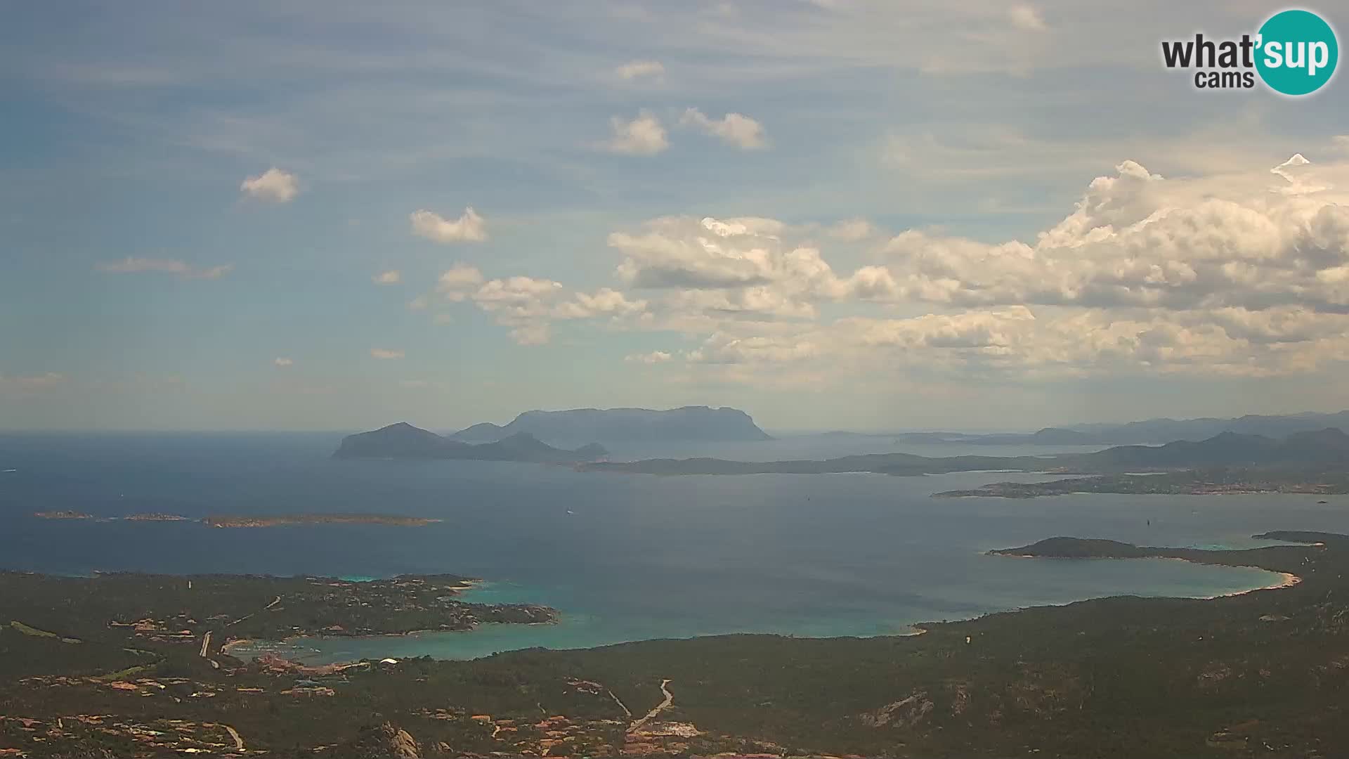 Monte Moro web kamera Costa Smeralda panoramski pogled na Sardiniju