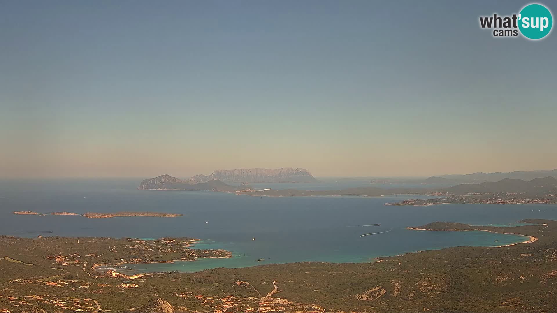 Monte Moro web kamera Costa Smeralda panoramski pogled na Sardiniju