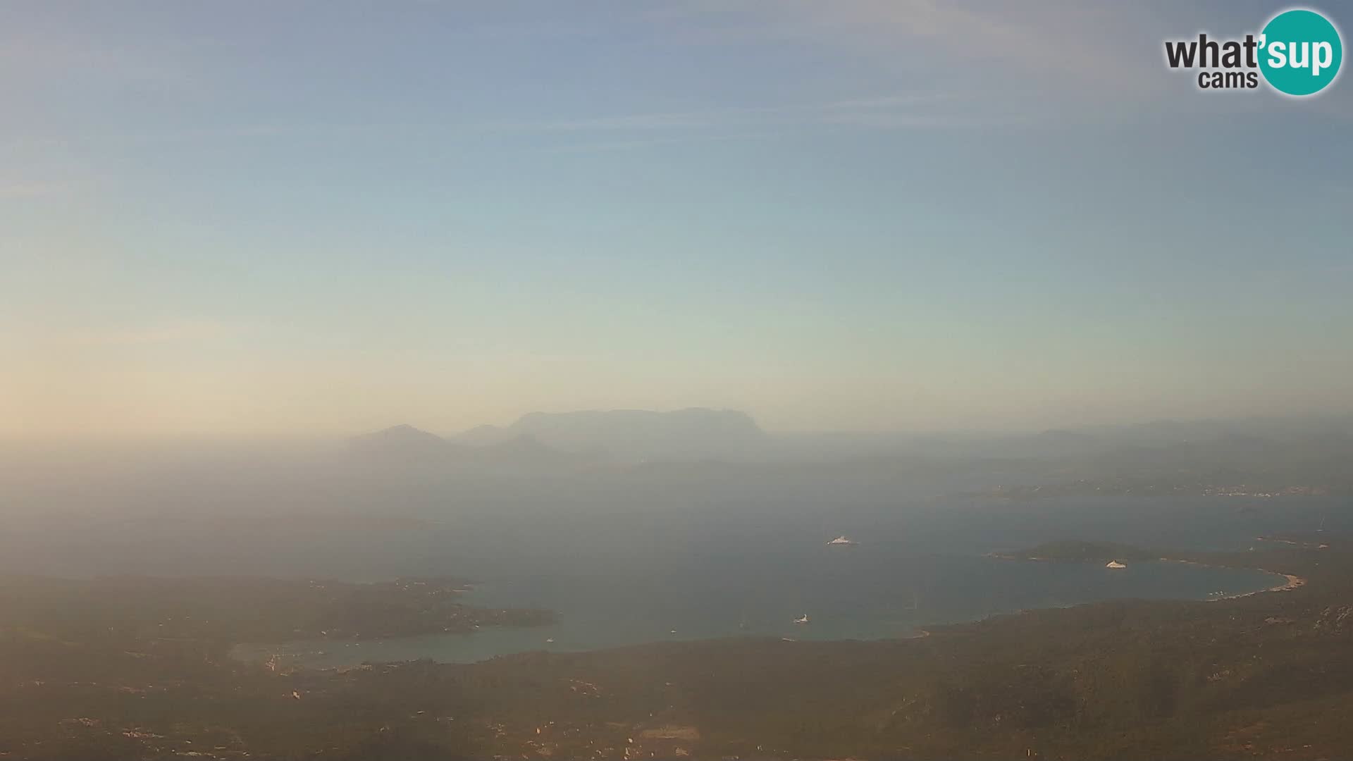 Monte Moro camera en vivo Costa Smeralda vista panorámica Cerdeña