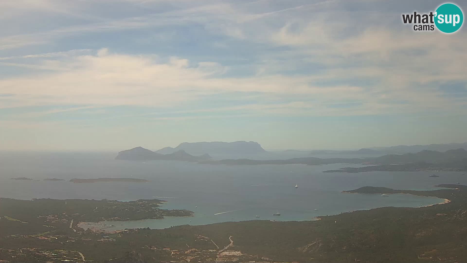 Monte Moro live cam Costa Smeralda Panoramablick Sardinien