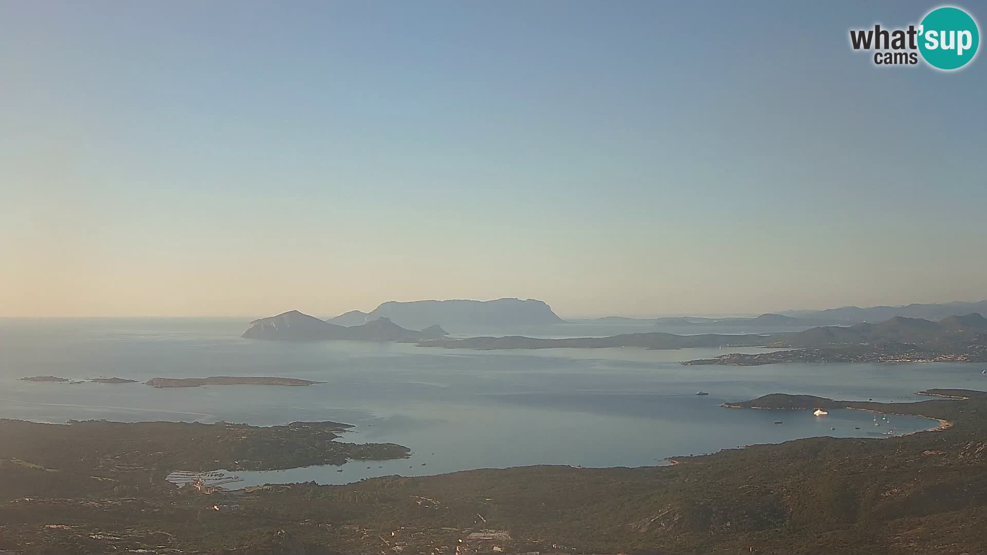 Monte Moro spletna kamera Costa Smeralda panoramski pogled na Sardinijo