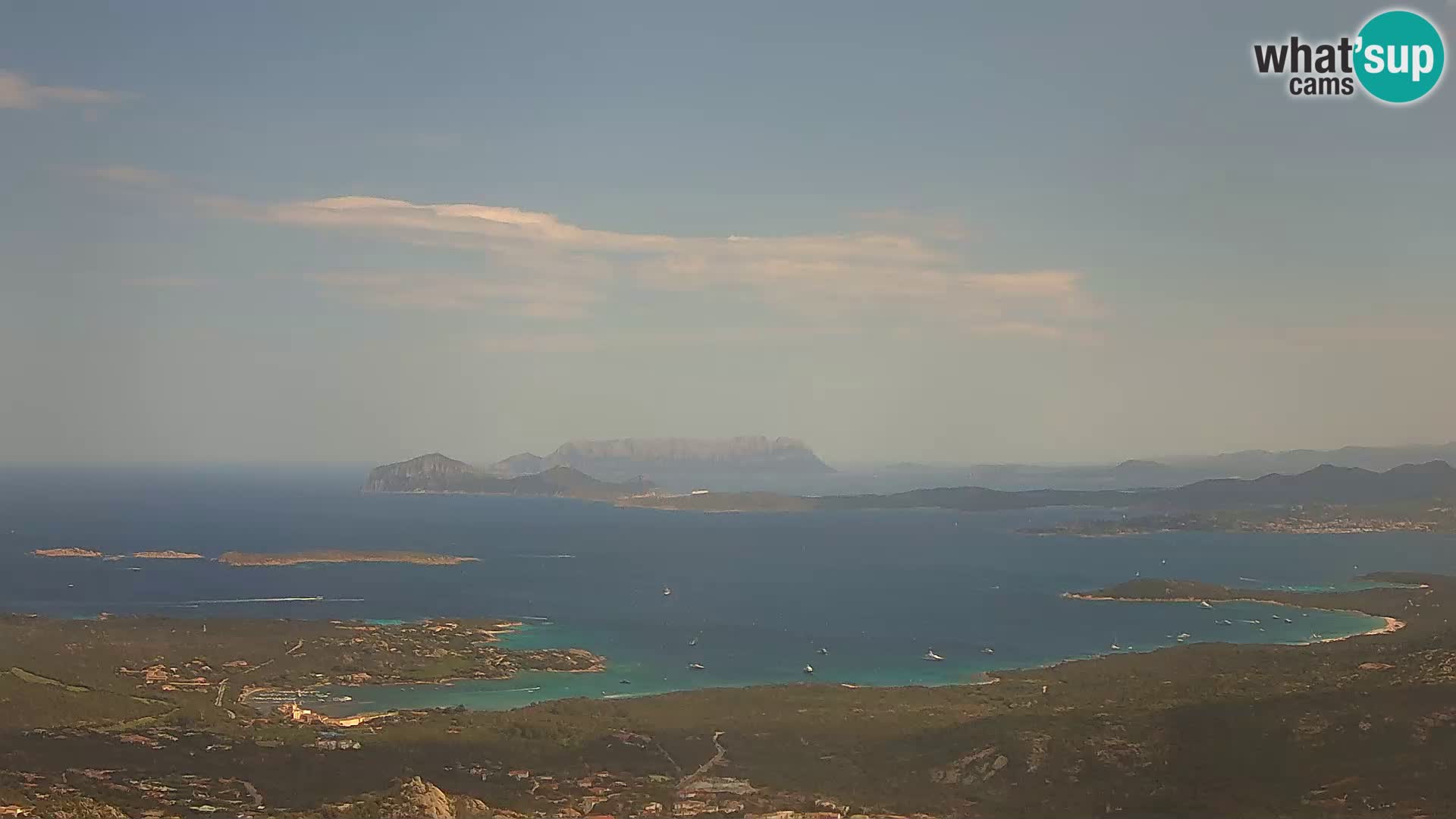 Monte Moro web kamera Costa Smeralda panoramski pogled na Sardiniju