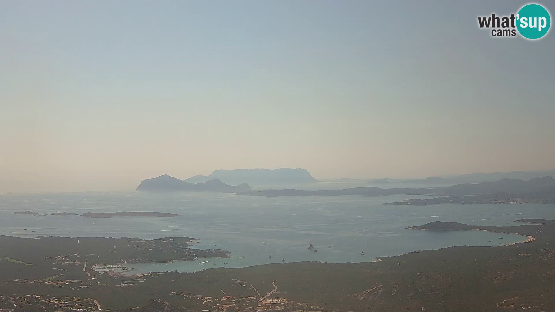 Monte Moro webcam Costa Smeralda panoramic view Sardinia