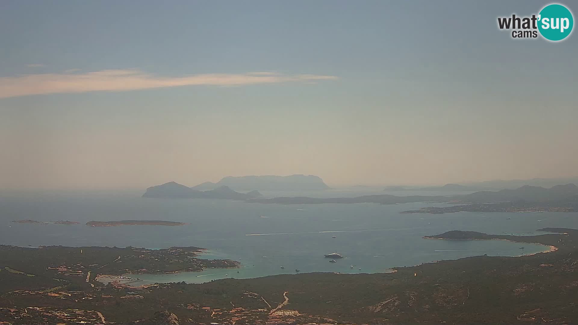 Monte Moro webcam Costa Smeralda panoramic view Sardinia