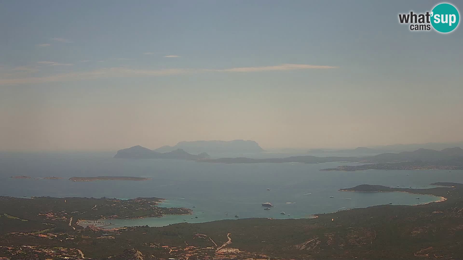 Monte Moro webcam Costa Smeralda vista panoramica Sardegna