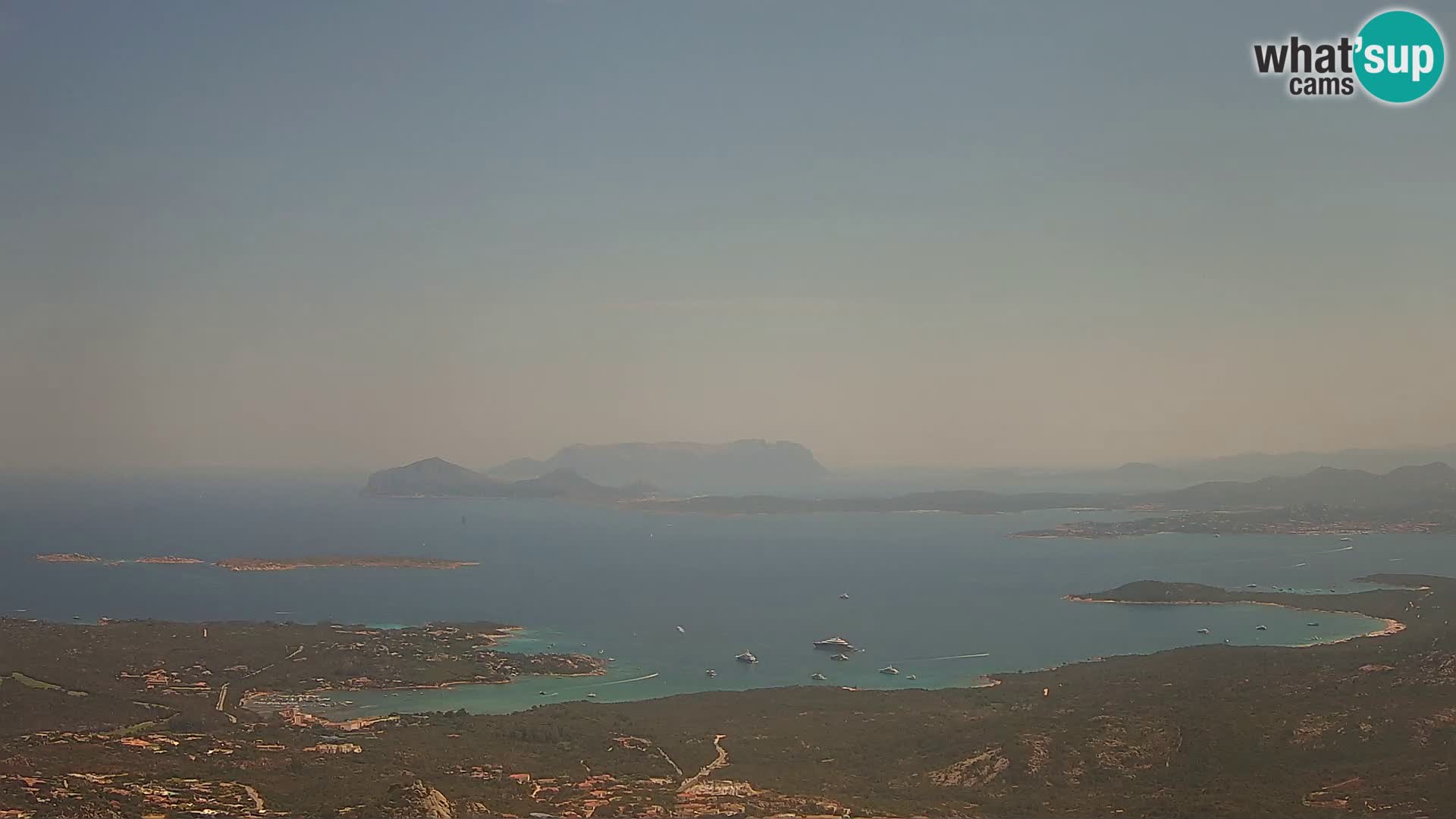 Monte Moro live cam Costa Smeralda Panoramablick Sardinien