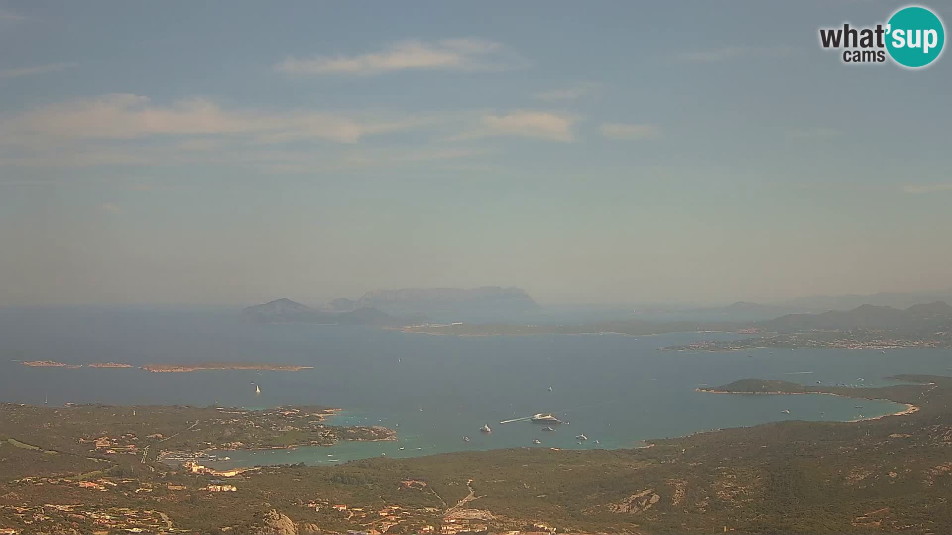 Monte Moro camera en vivo Costa Smeralda vista panorámica Cerdeña