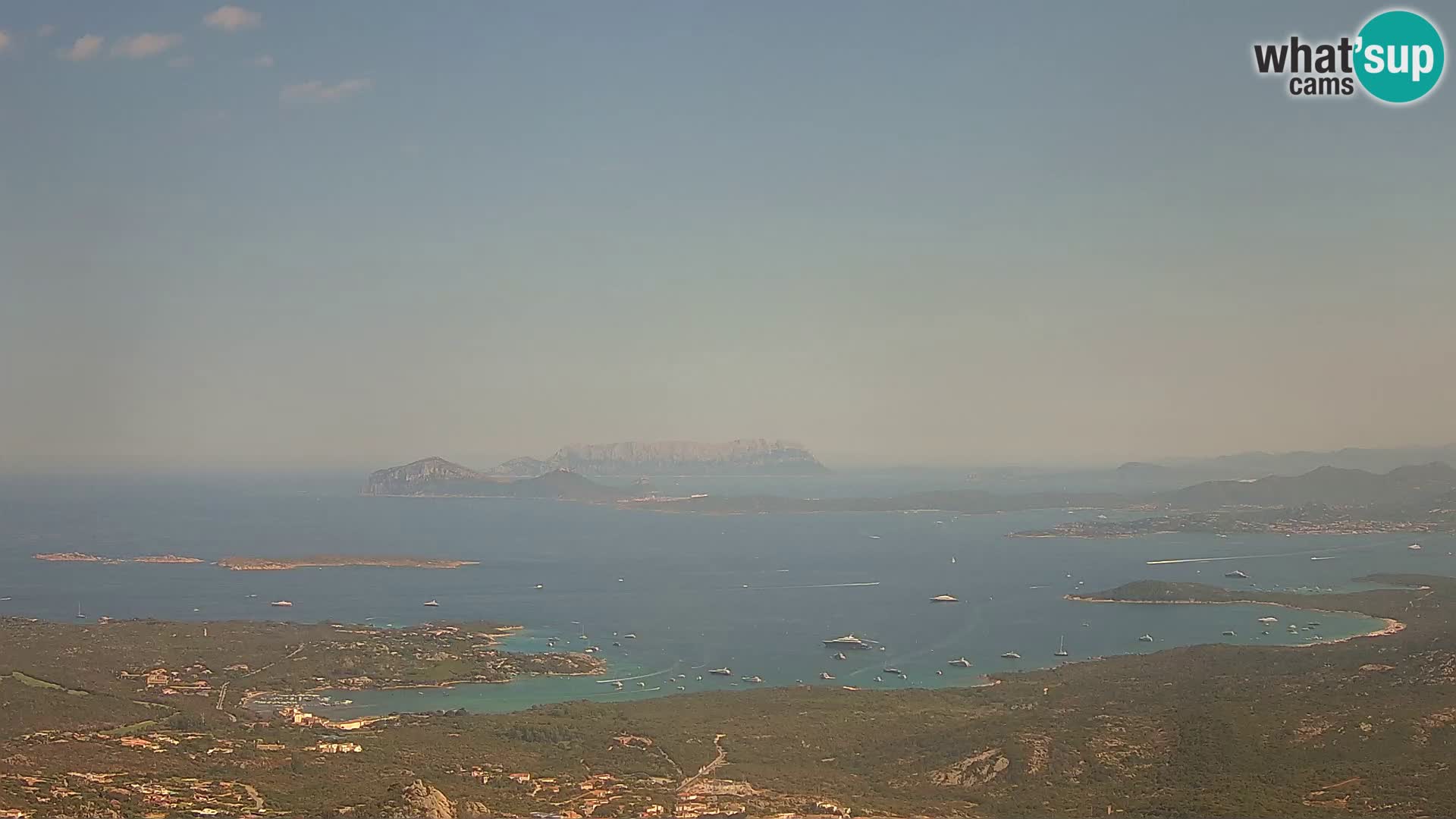 Monte Moro livecam Costa Smeralda vue panoramique Sardaigne