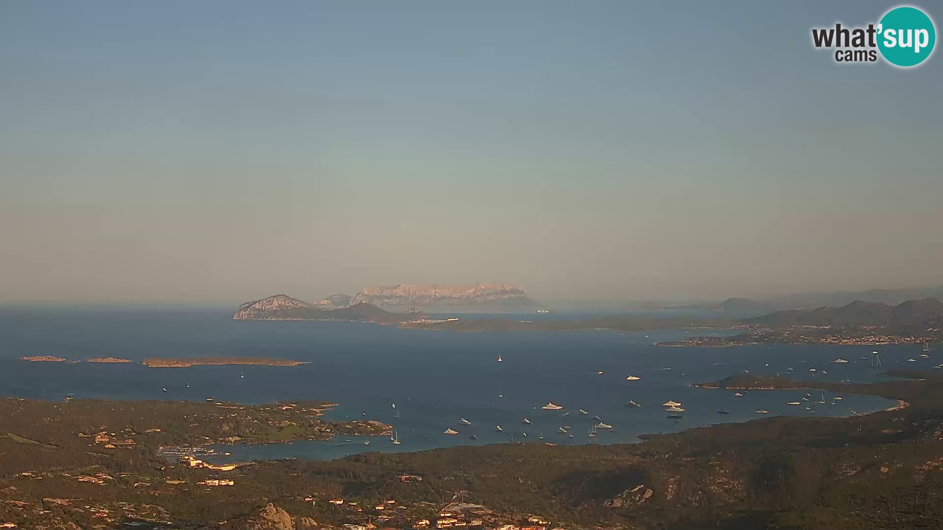 Monte Moro camera en vivo Costa Smeralda vista panorámica Cerdeña