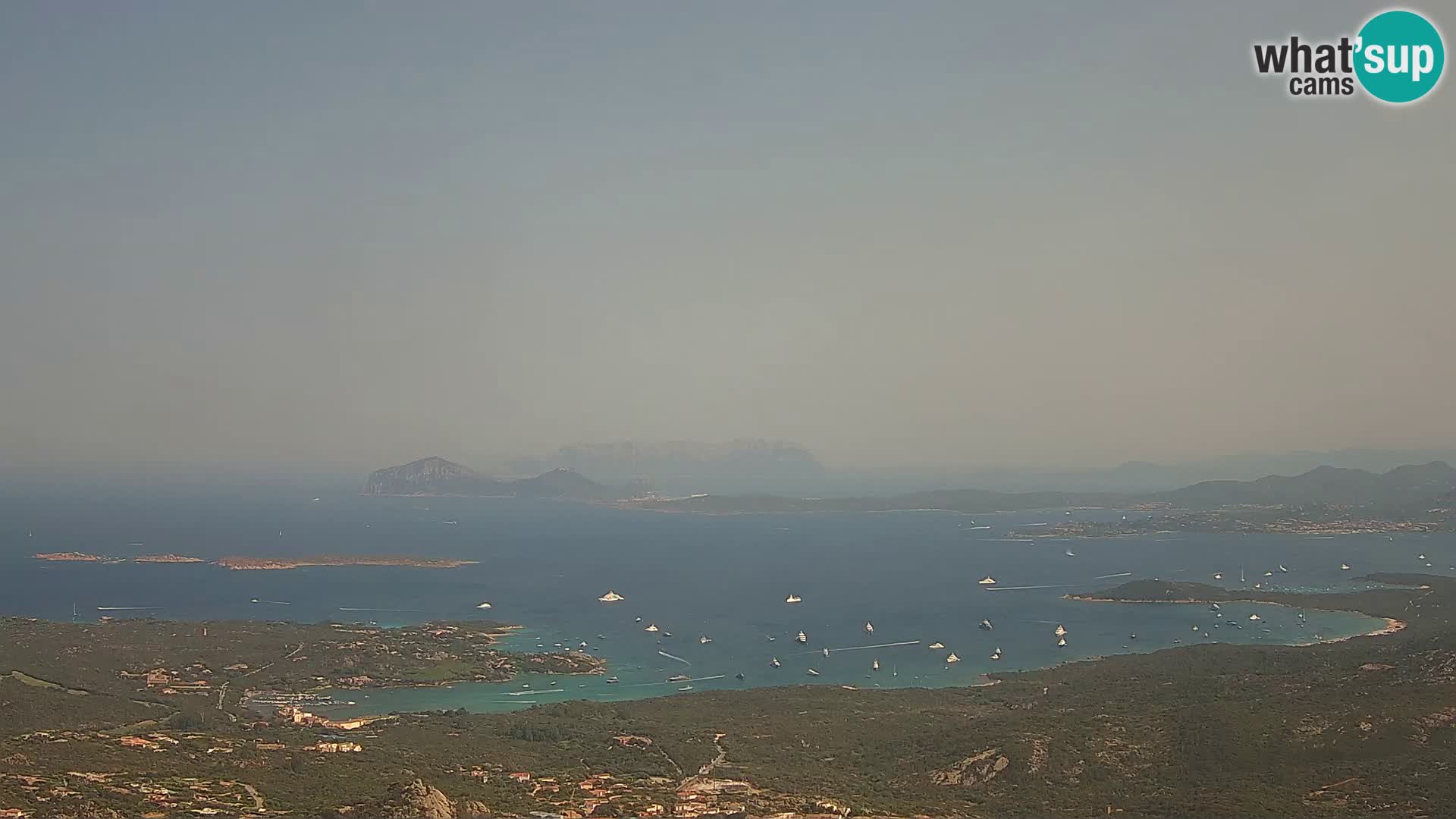 Monte Moro web kamera Costa Smeralda panoramski pogled na Sardiniju