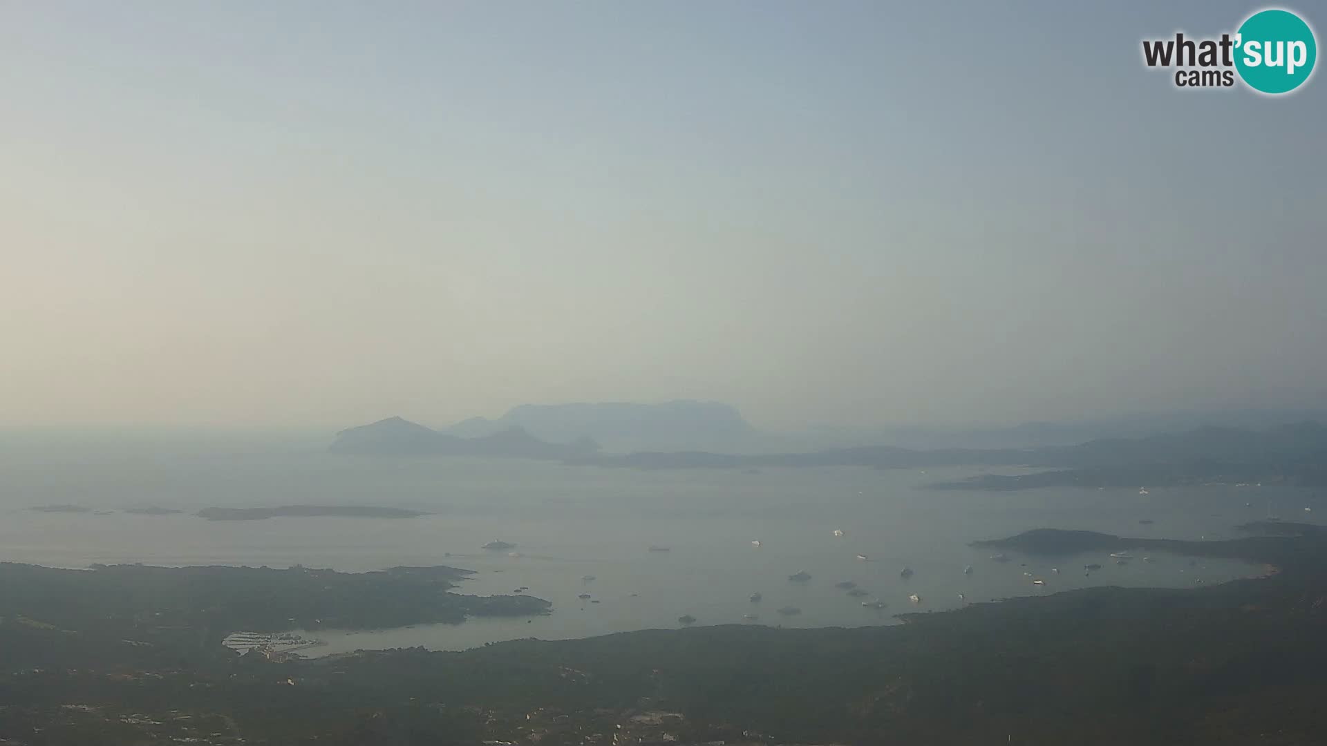 Monte Moro spletna kamera Costa Smeralda panoramski pogled na Sardinijo