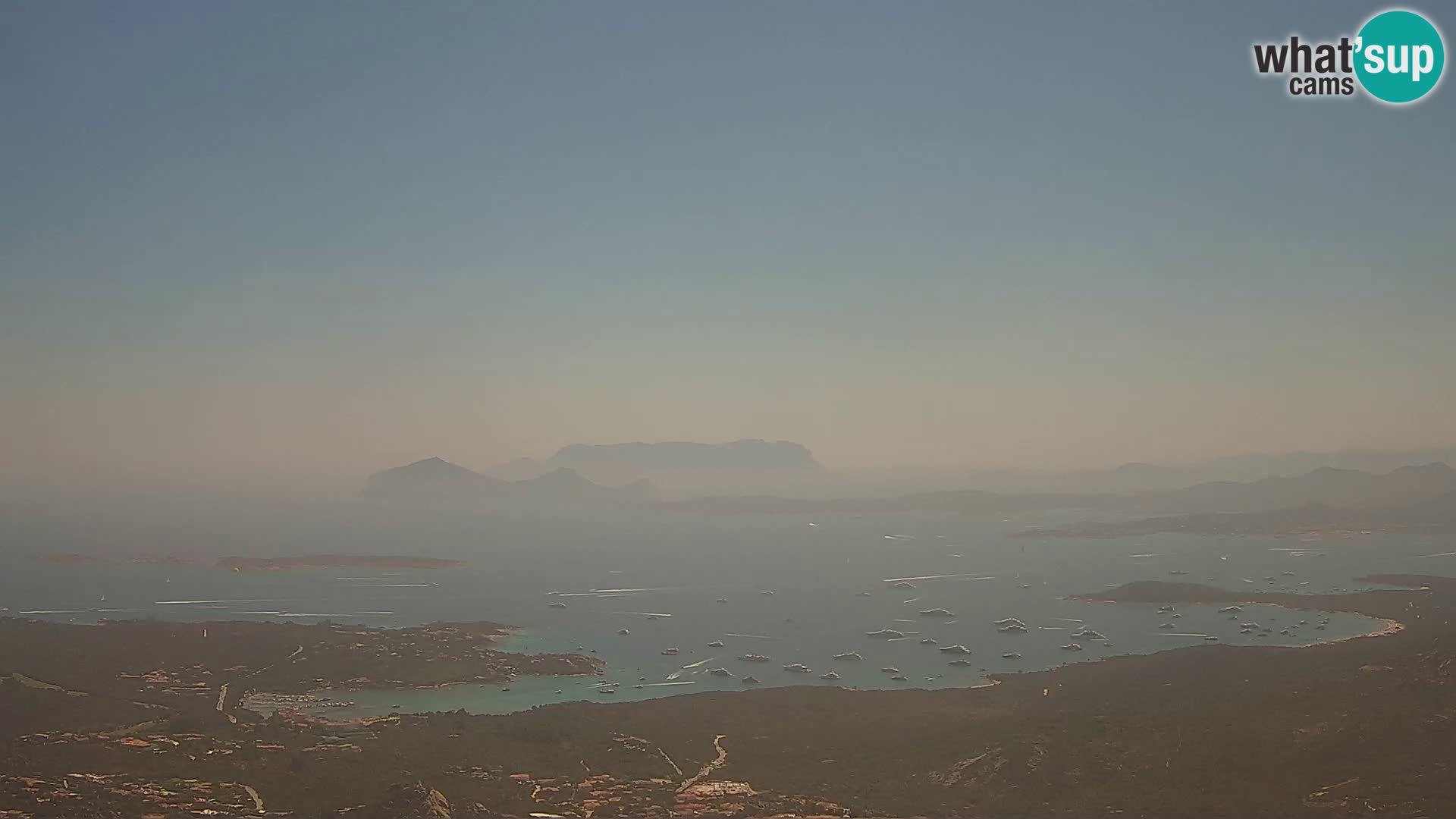 Monte Moro webcam Costa Smeralda panoramic view Sardinia