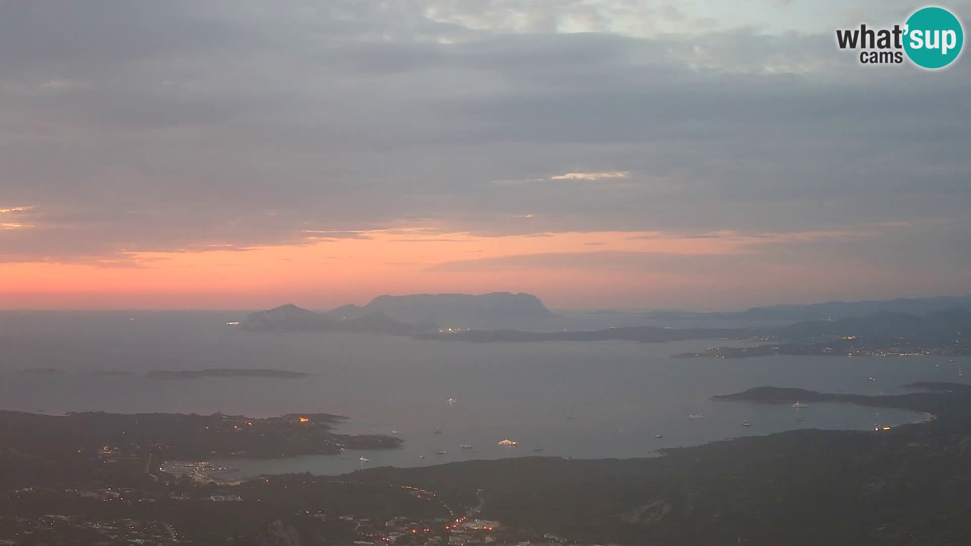 Monte Moro livecam Costa Smeralda vue panoramique Sardaigne