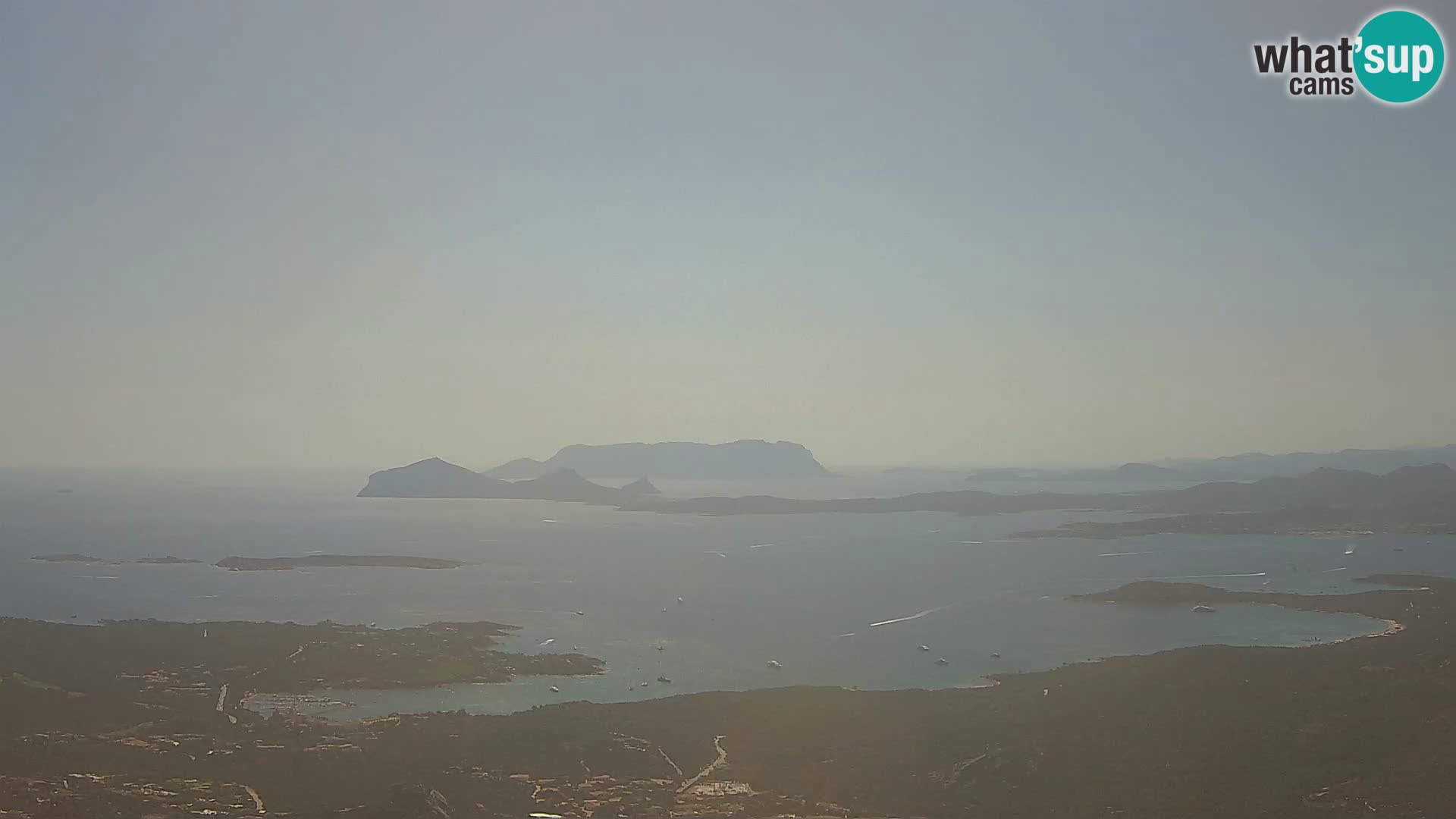 Monte Moro camera en vivo Costa Smeralda vista panorámica Cerdeña