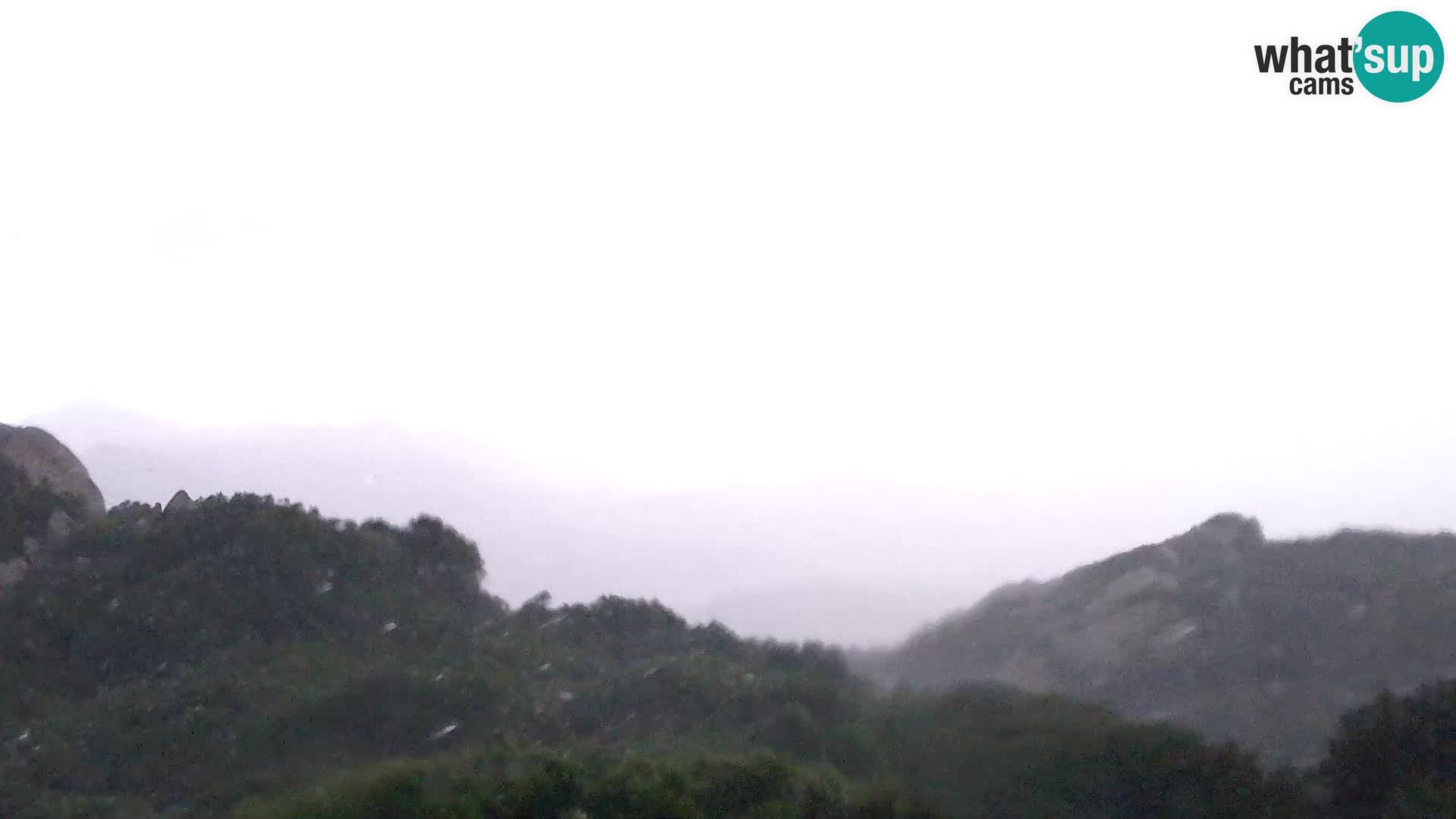 Camera en vivo Costa Smeralda – Vista panorámica desde Monte Moro – Cerdeña – Italia