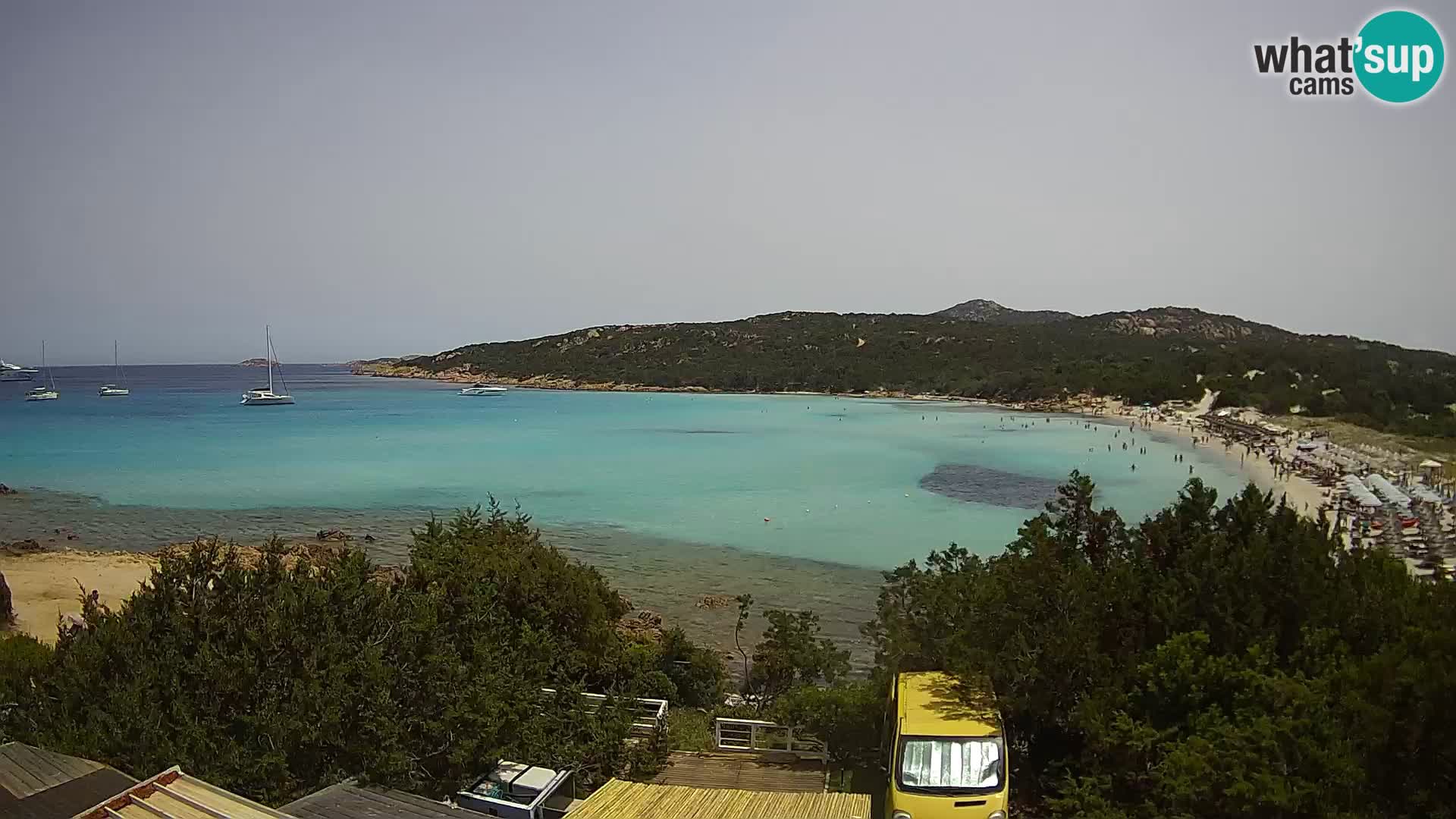 Spletna kamera na plaži Pevero v živo Arzachena – Sardinija – Italija