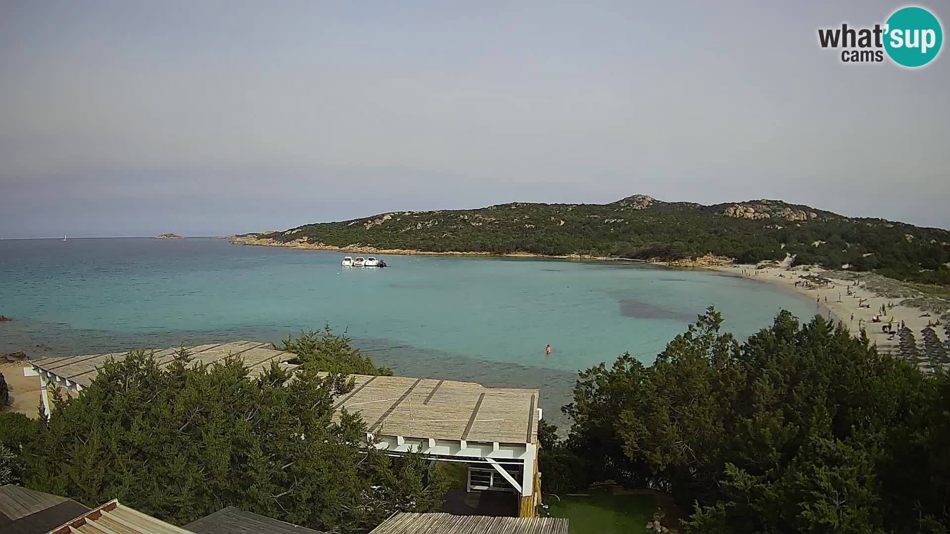 Webcam en direct de la plage de Pevero Arzachena – Sardaigne – Italie