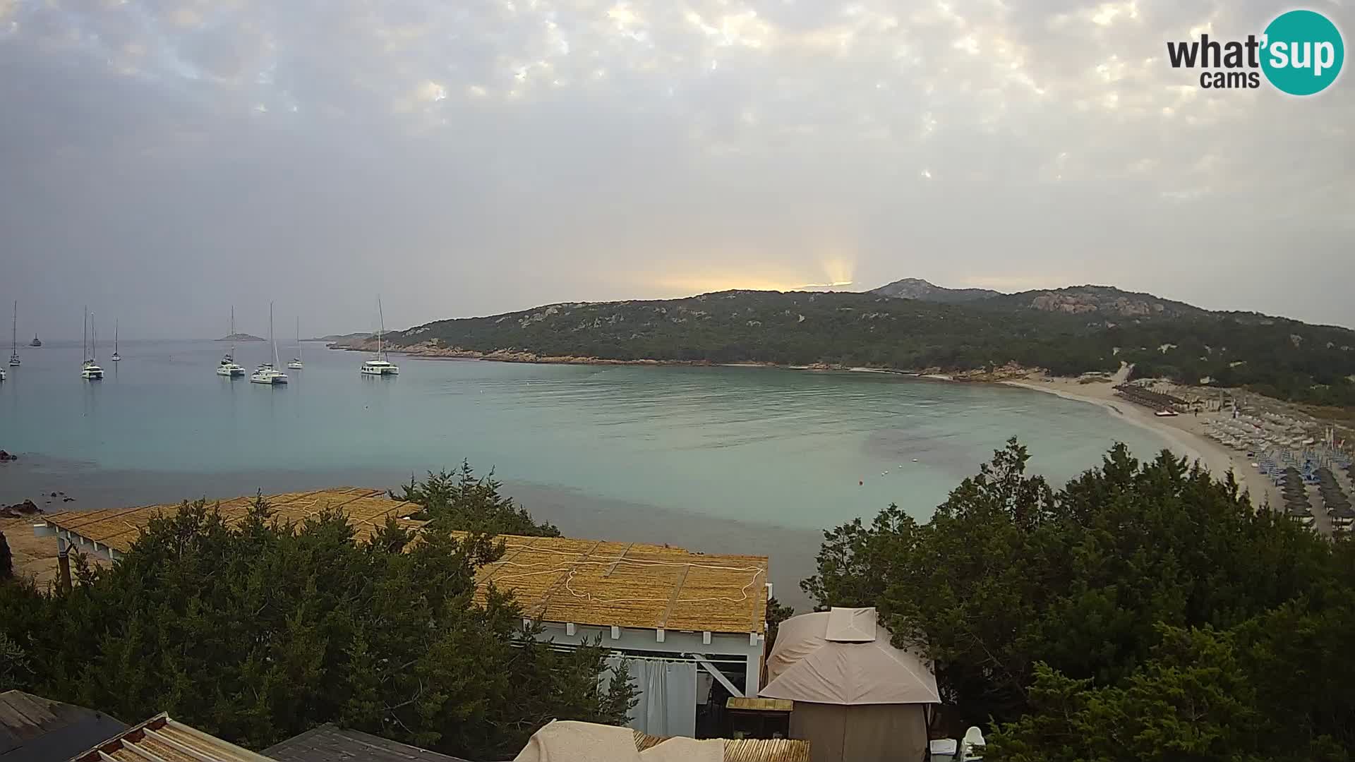 Webcam en direct de la plage de Pevero Arzachena – Sardaigne – Italie