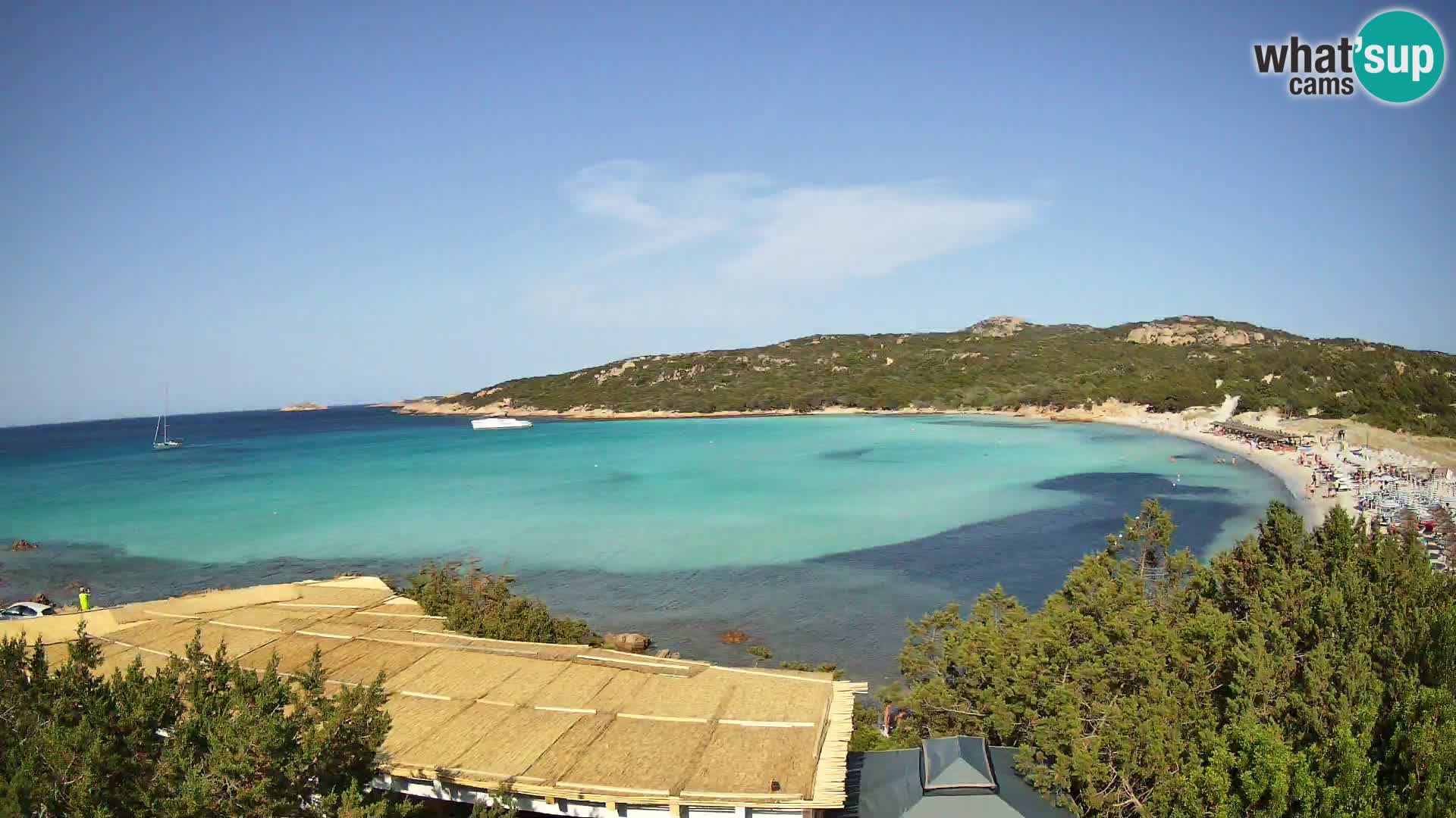 Spletna kamera na plaži Pevero v živo Arzachena – Sardinija – Italija