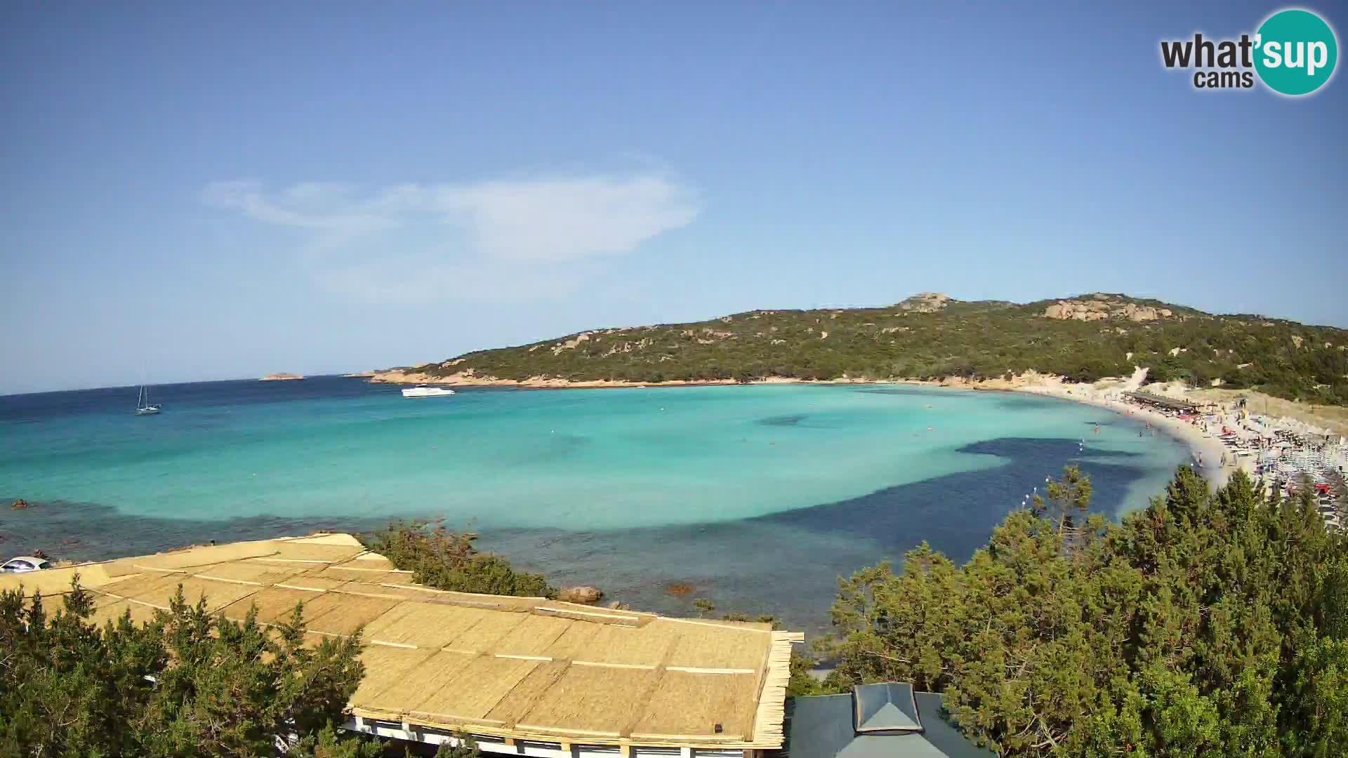Webcam en direct de la plage de Pevero Arzachena – Sardaigne – Italie