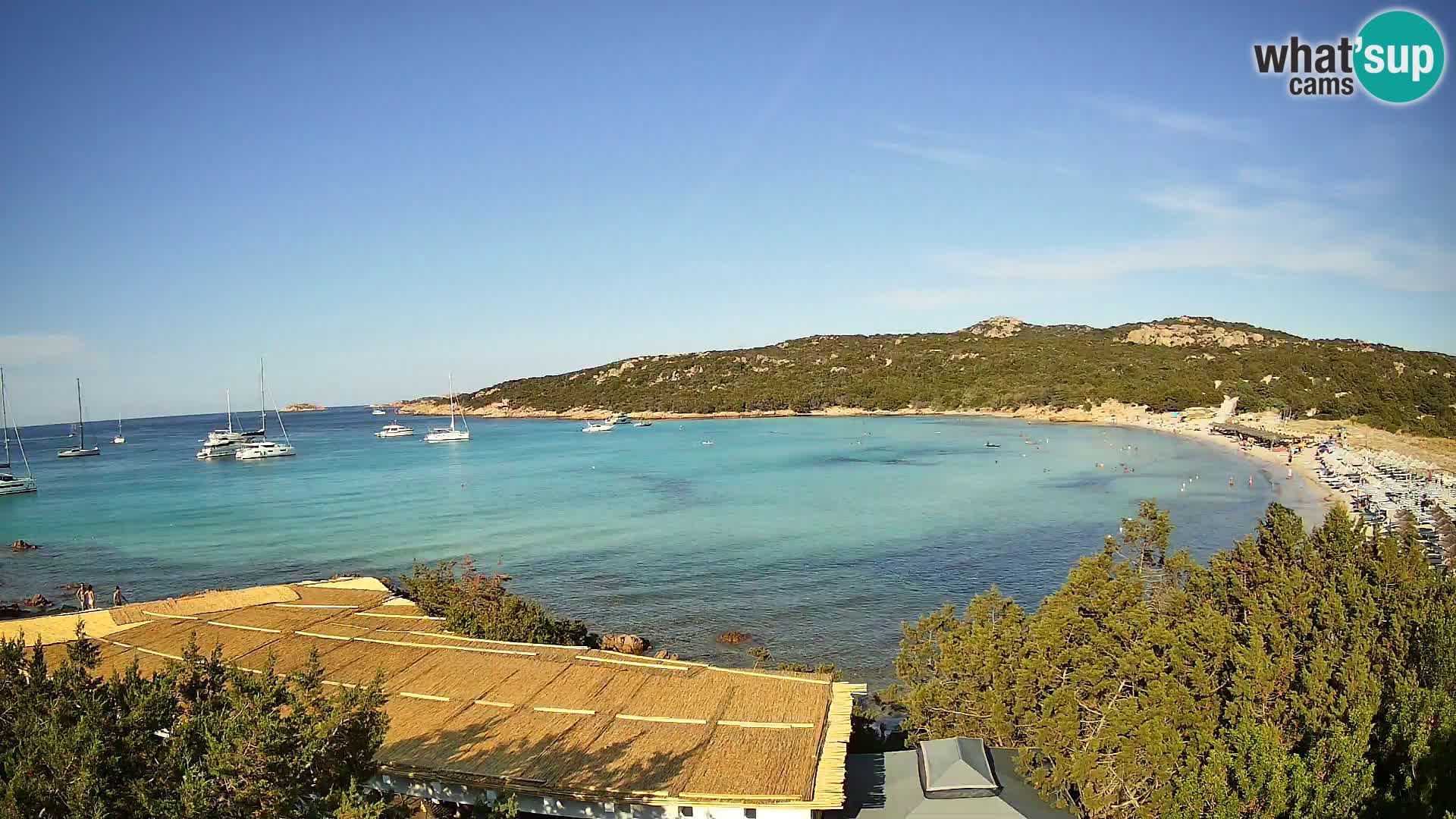 Spletna kamera na plaži Pevero v živo Arzachena – Sardinija – Italija