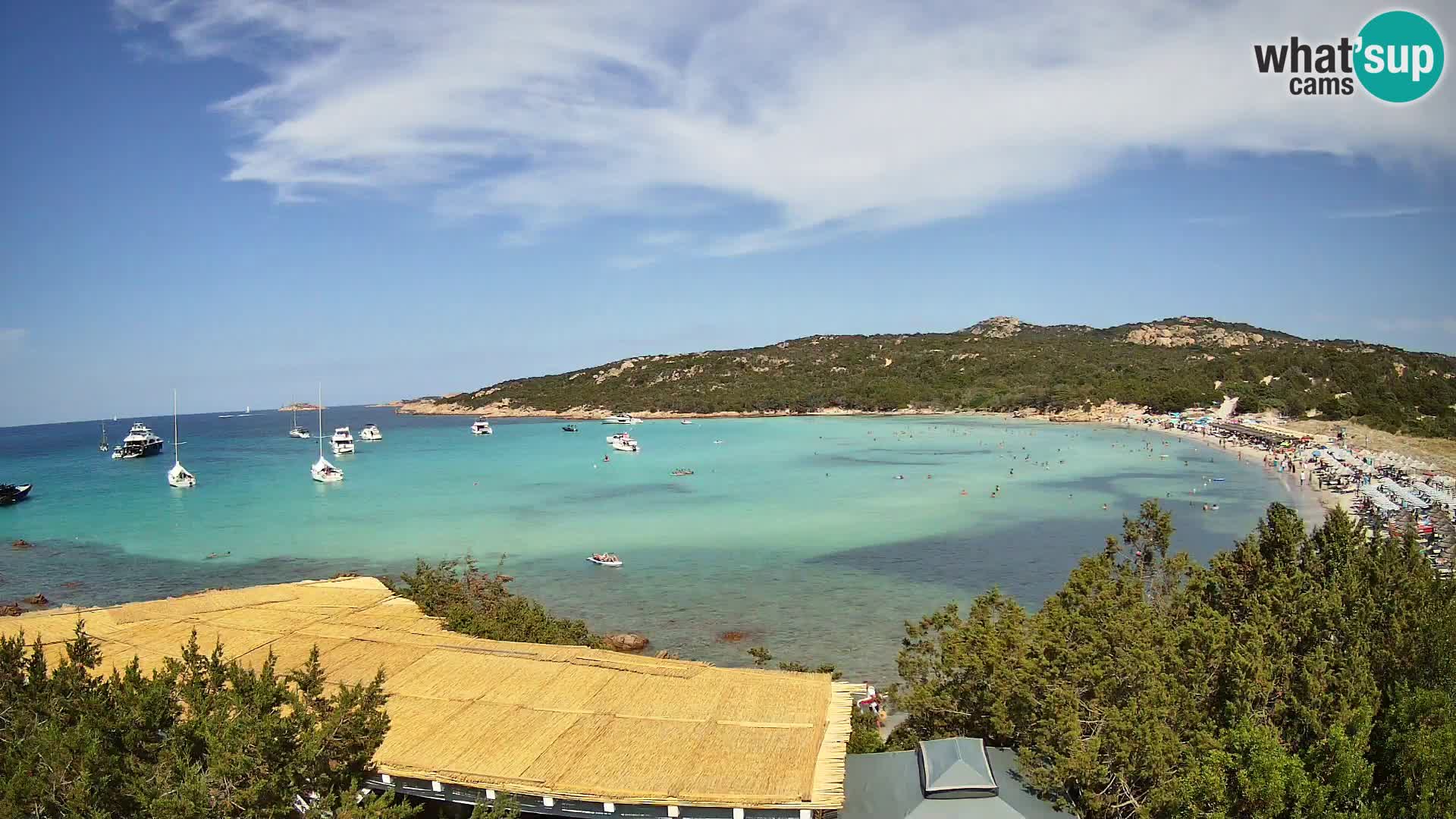 Spletna kamera na plaži Pevero v živo Arzachena – Sardinija – Italija