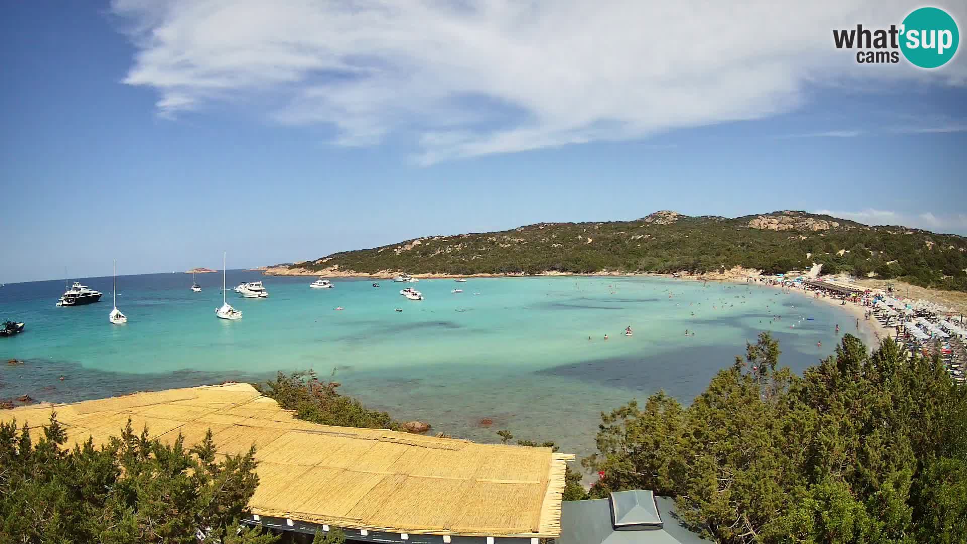 Webcam en direct de la plage de Pevero Arzachena – Sardaigne – Italie