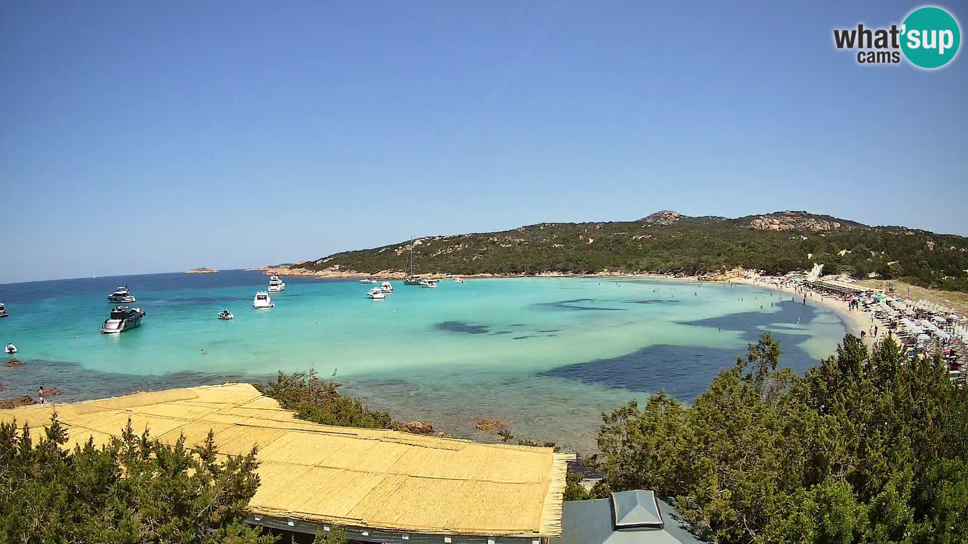 Webcam en direct de la plage de Pevero Arzachena – Sardaigne – Italie