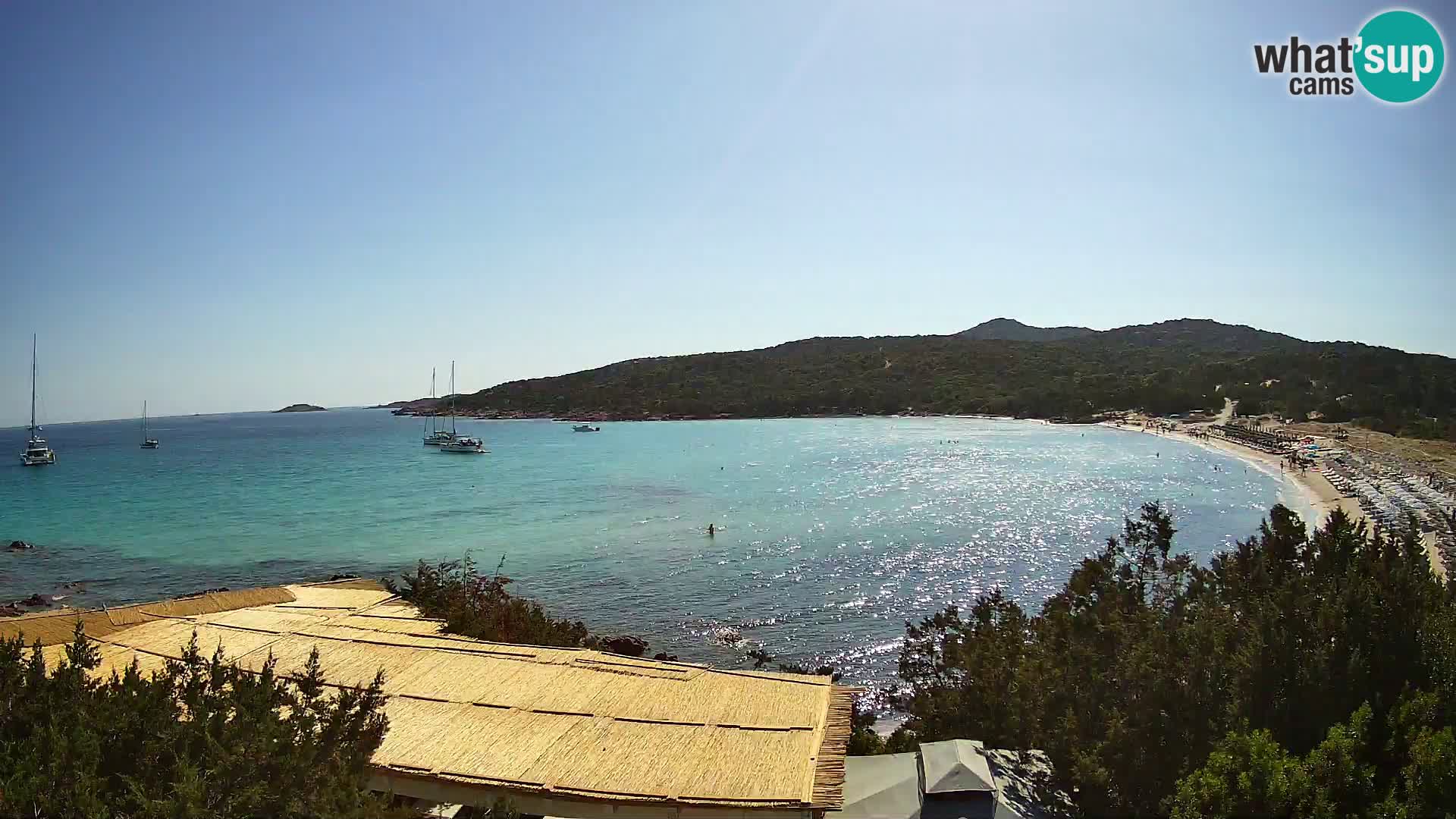 Webcam en direct de la plage de Pevero Arzachena – Sardaigne – Italie