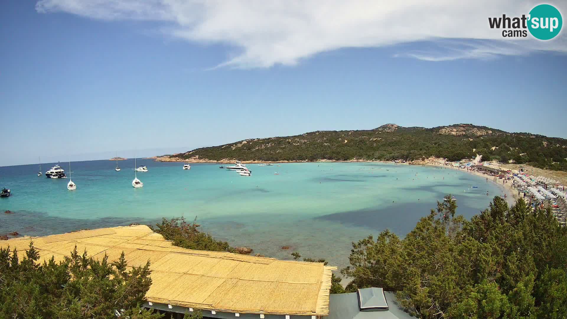 Webcam en direct de la plage de Pevero Arzachena – Sardaigne – Italie