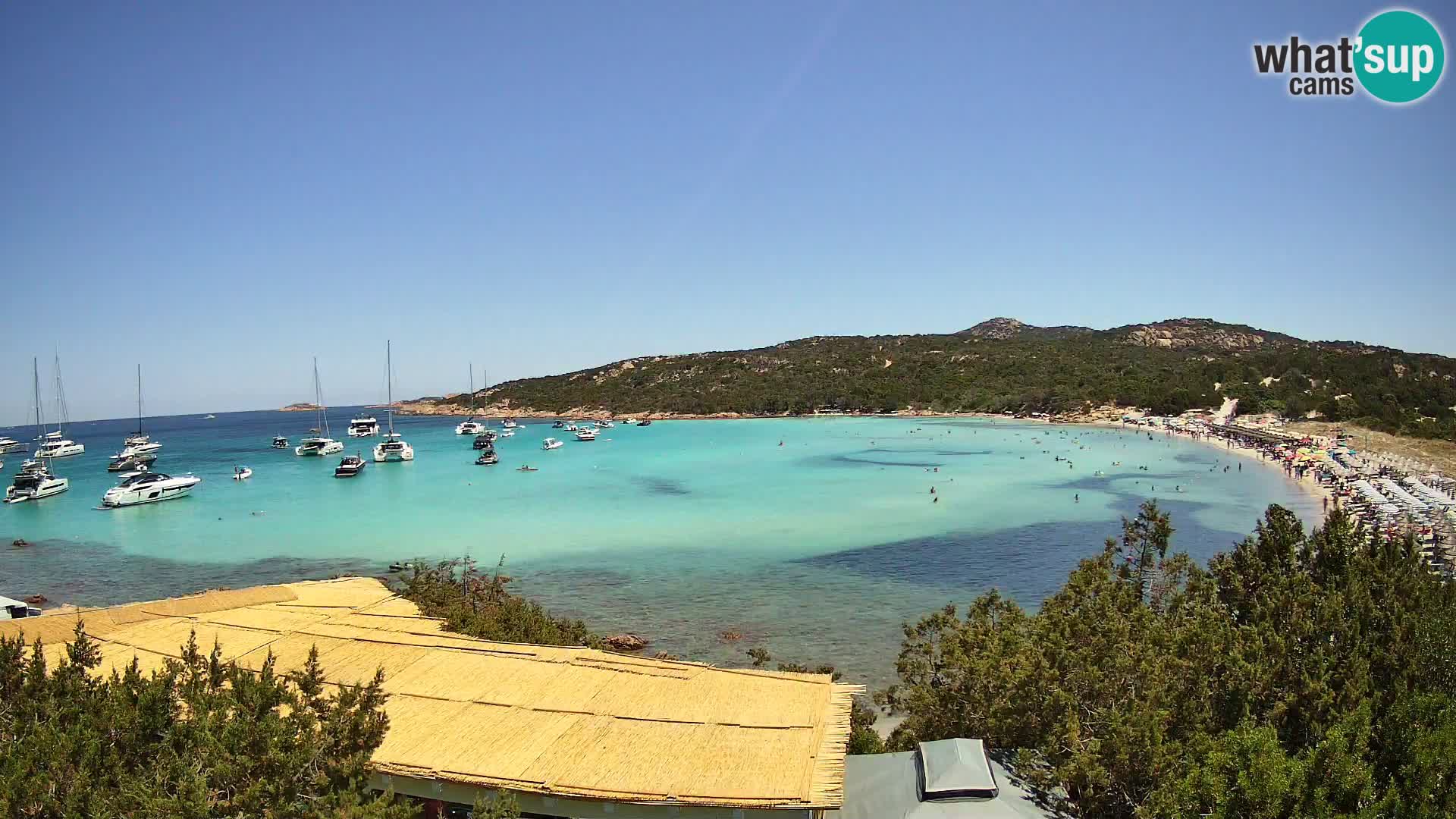 Spletna kamera na plaži Pevero v živo Arzachena – Sardinija – Italija