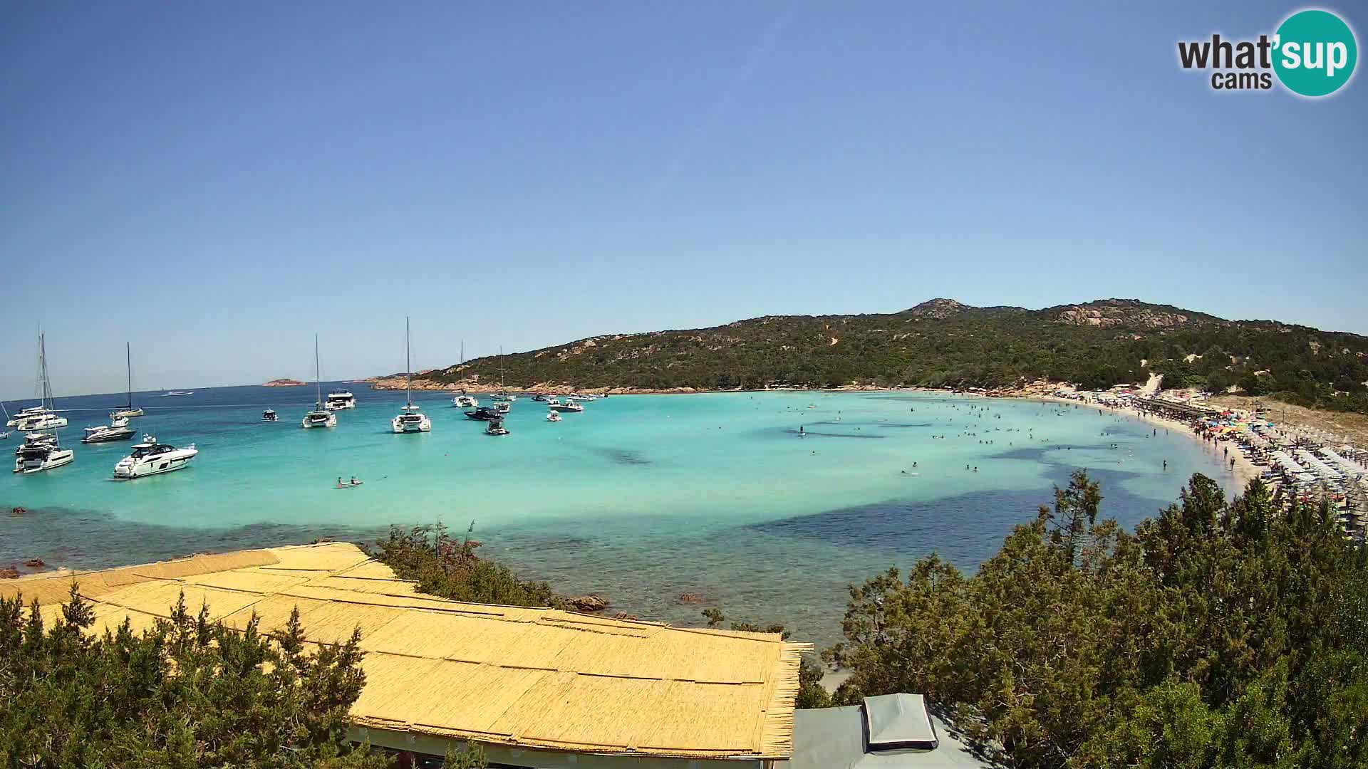Webcam en direct de la plage de Pevero Arzachena – Sardaigne – Italie