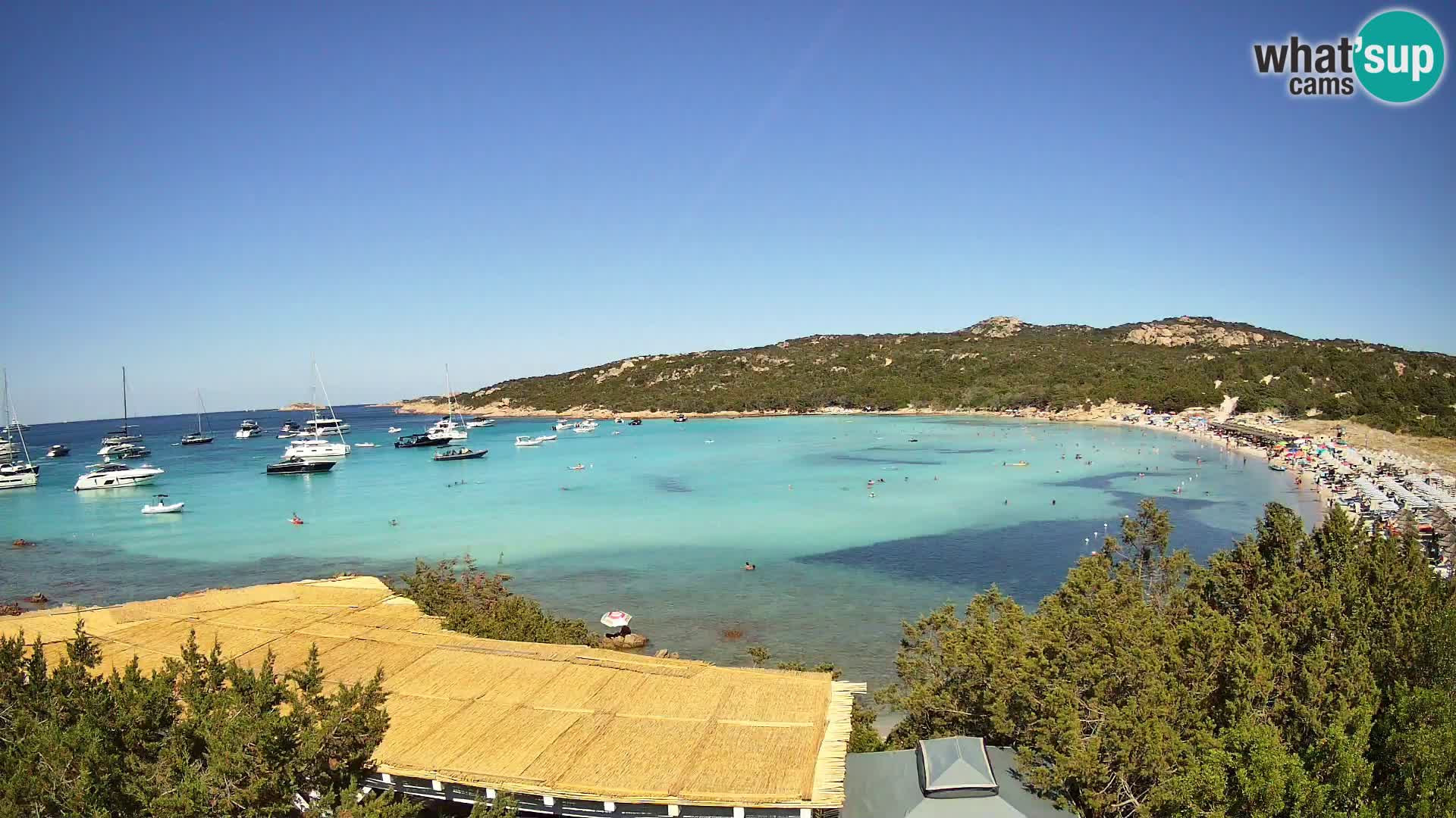 Spletna kamera na plaži Pevero v živo Arzachena – Sardinija – Italija