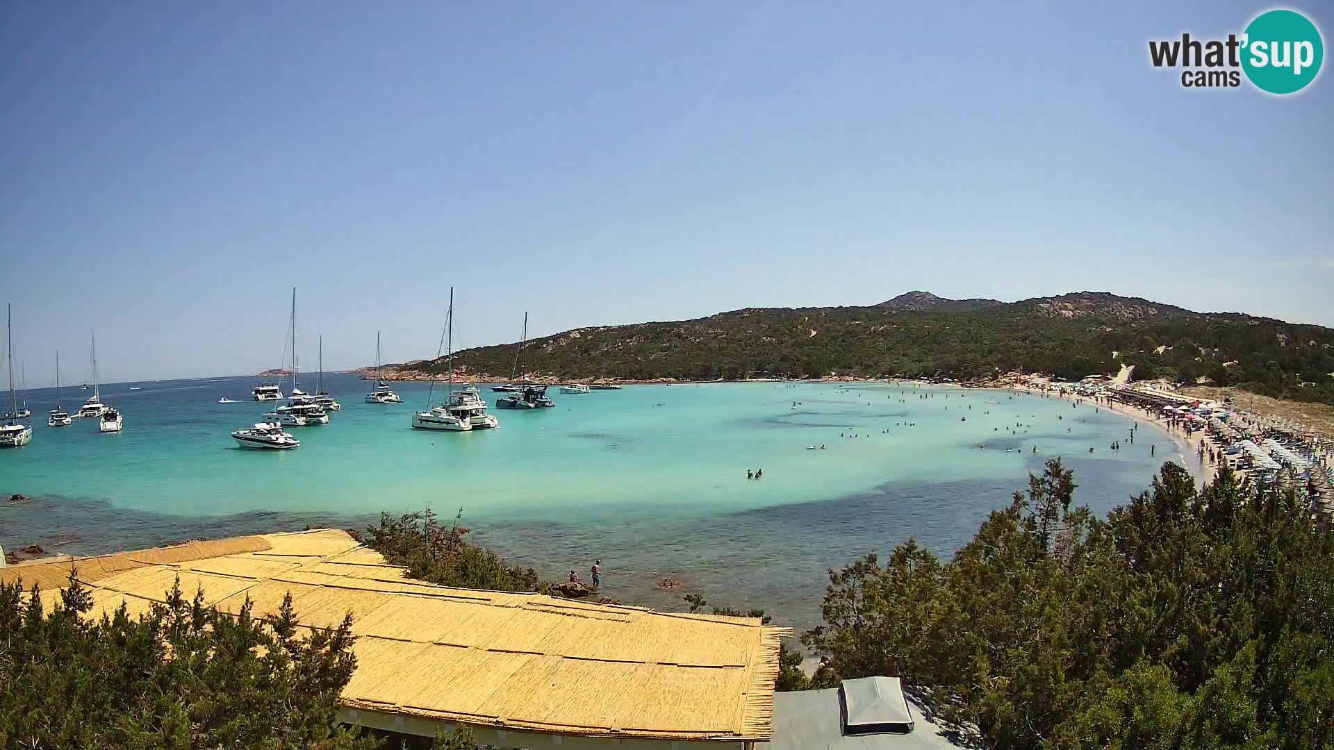 Spletna kamera na plaži Pevero v živo Arzachena – Sardinija – Italija