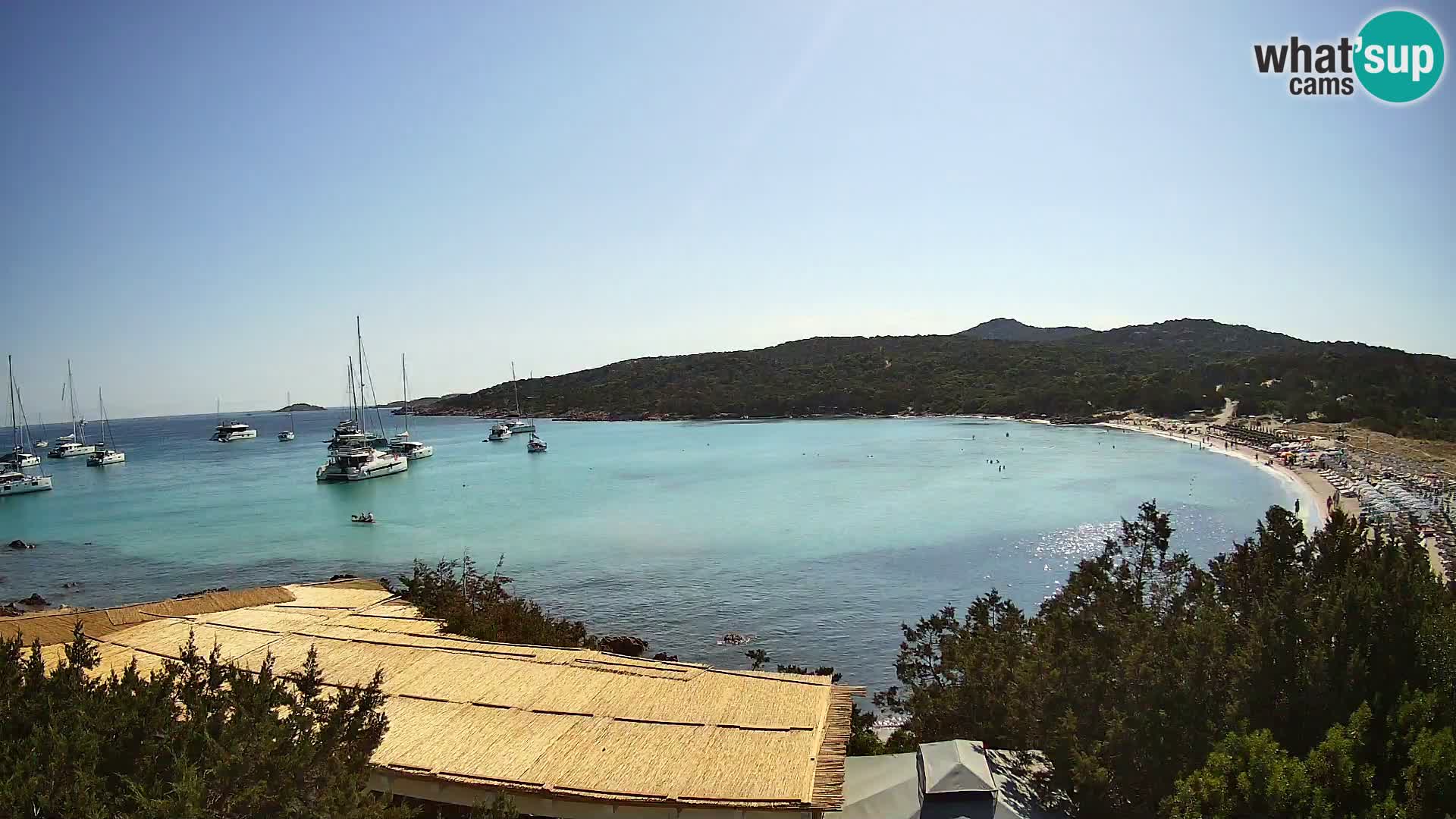 Spletna kamera na plaži Pevero v živo Arzachena – Sardinija – Italija