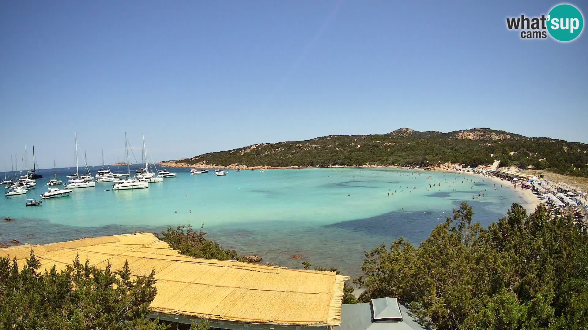 Webcam en direct de la plage de Pevero Arzachena – Sardaigne – Italie