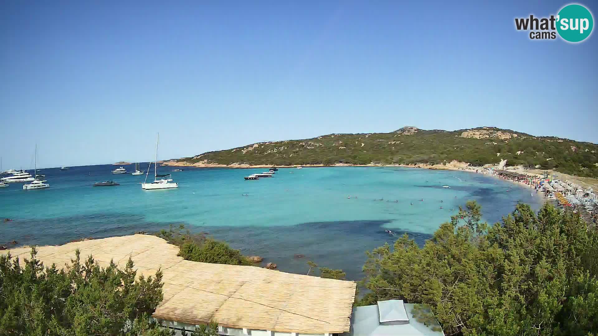Spletna kamera na plaži Pevero v živo Arzachena – Sardinija – Italija