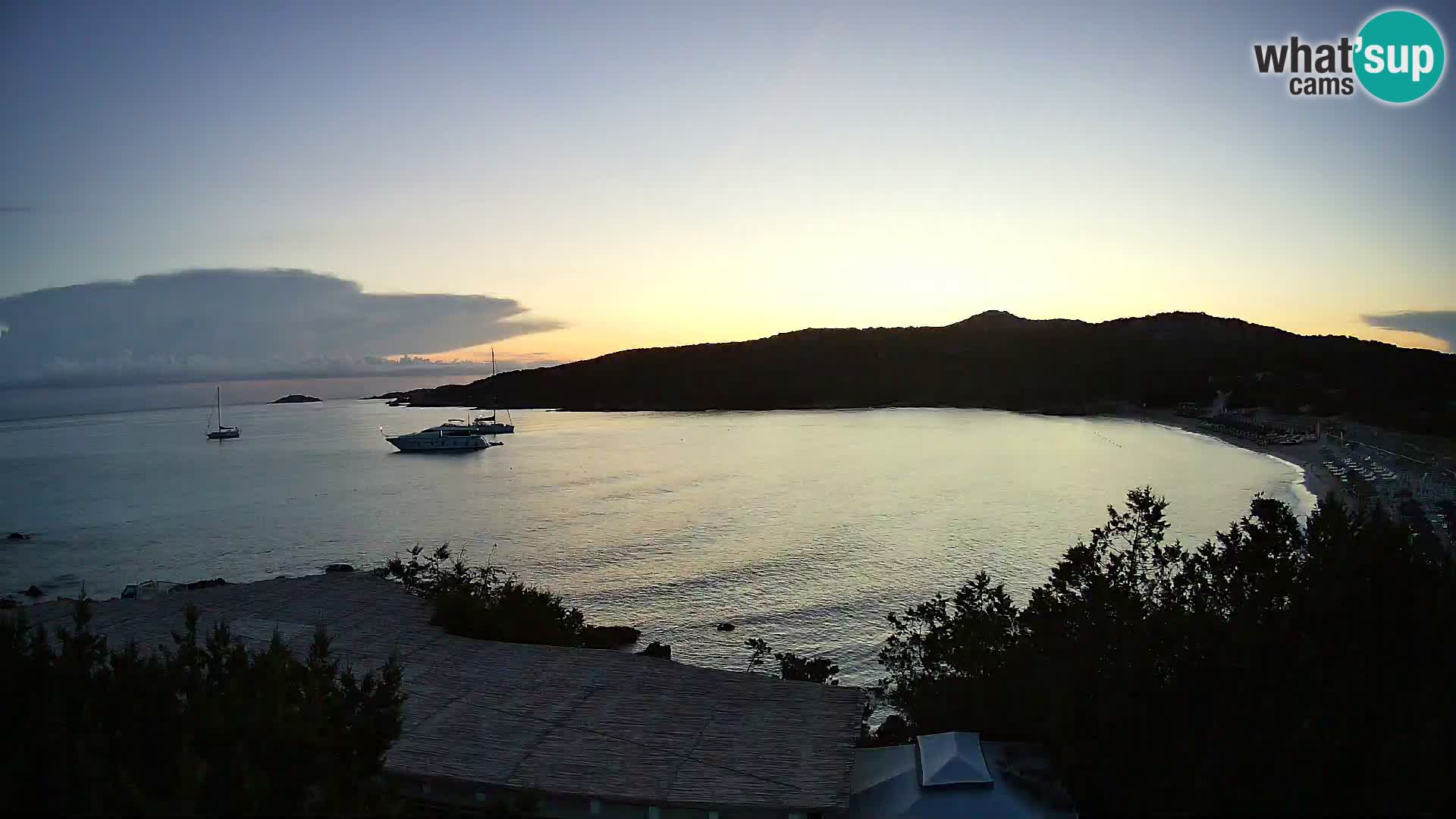 Webcam en direct de la plage de Pevero Arzachena – Sardaigne – Italie