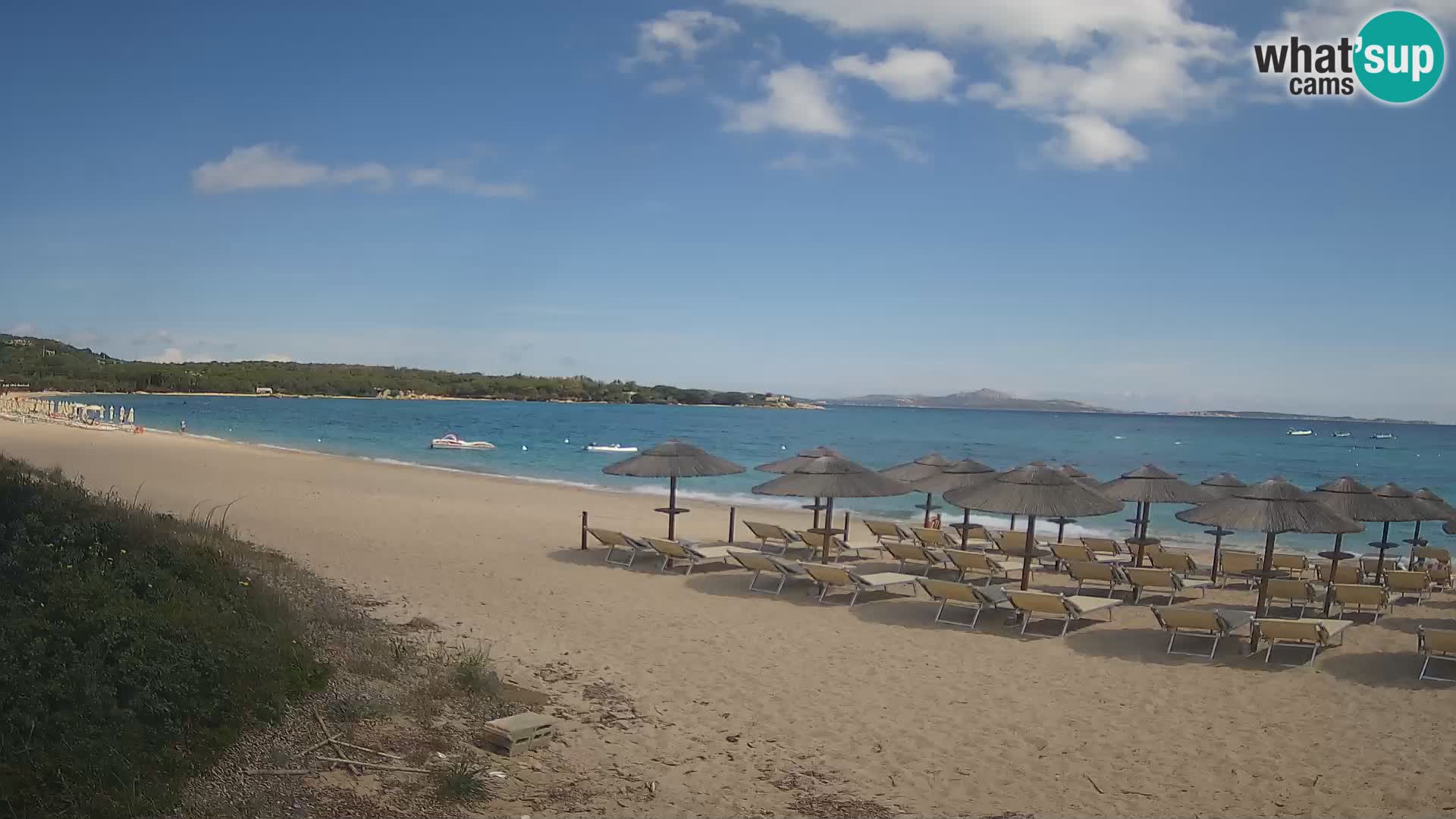 Web kamera na plaži Mannena – Arzachena – Sardinija