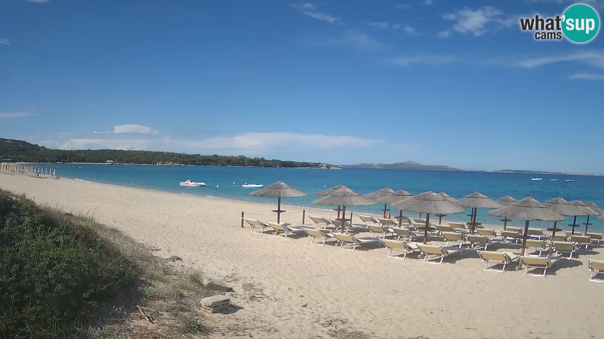 Web kamera na plaži Mannena – Arzachena – Sardinija