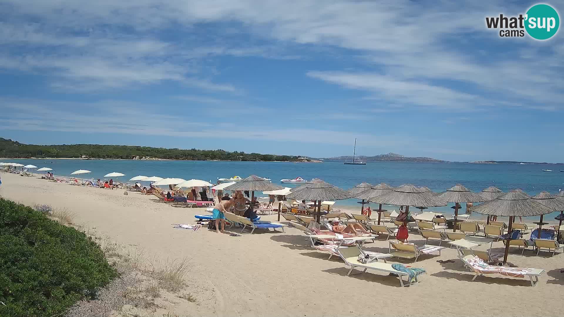 Spletna kamera na plaži Mannena – Arzachena – Sardinija