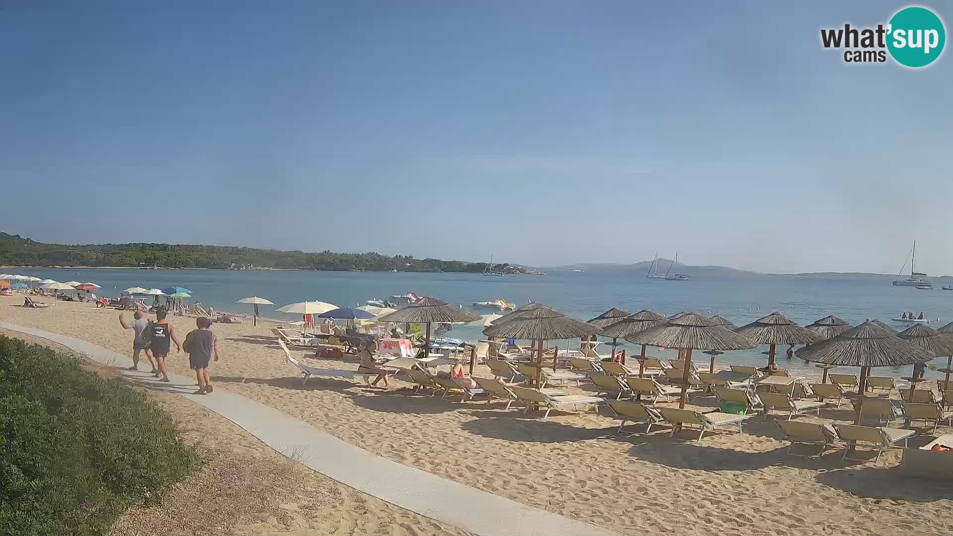 Spletna kamera na plaži Mannena – Arzachena – Sardinija