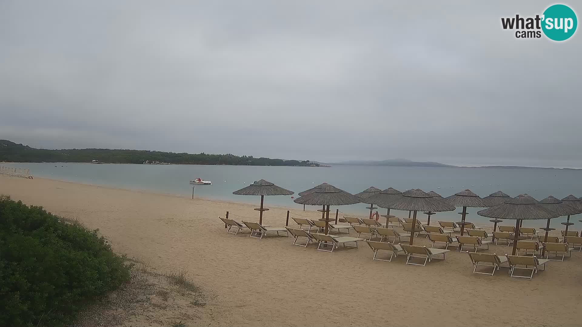 Web kamera na plaži Mannena – Arzachena – Sardinija