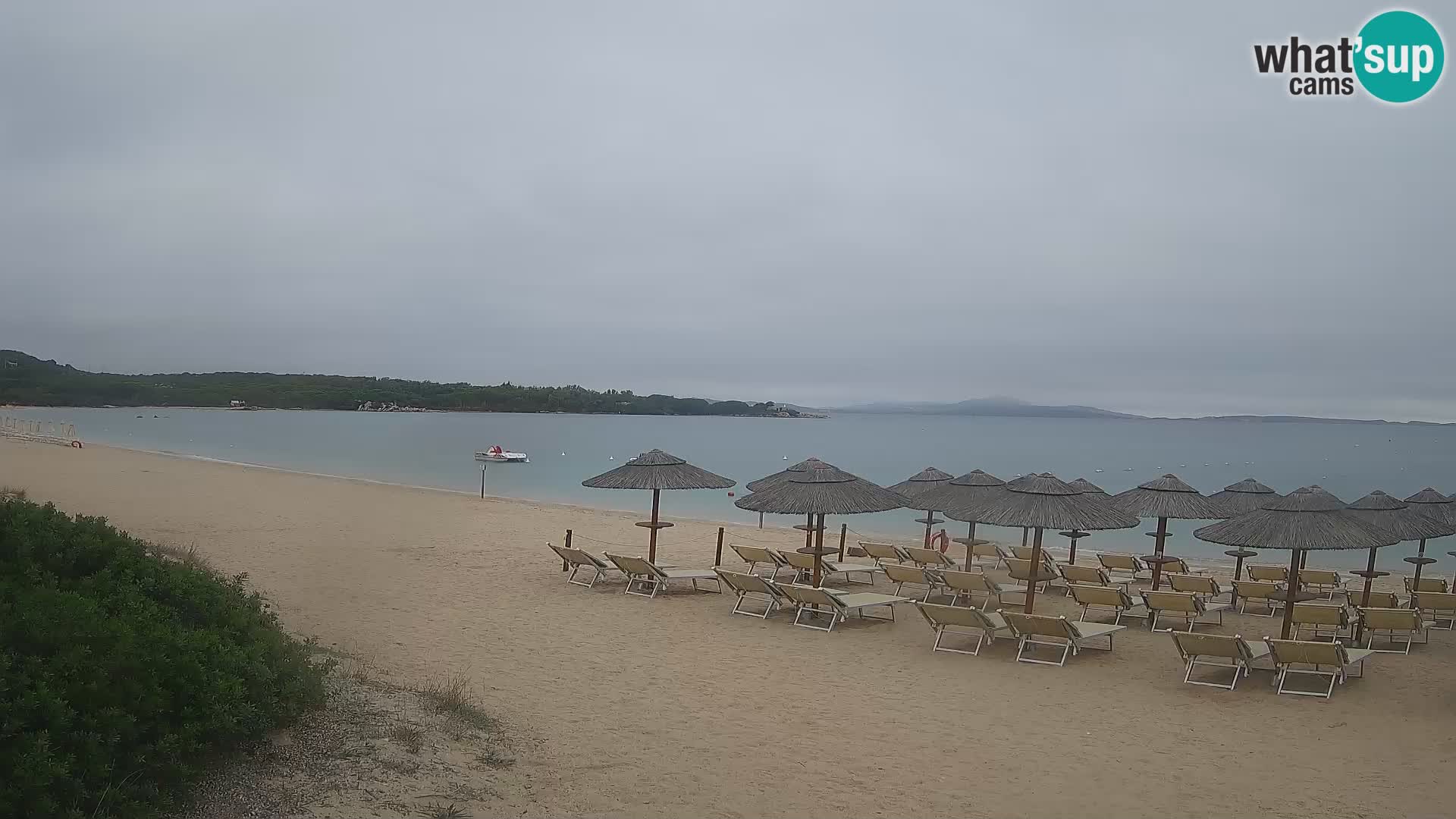 Web kamera na plaži Mannena – Arzachena – Sardinija